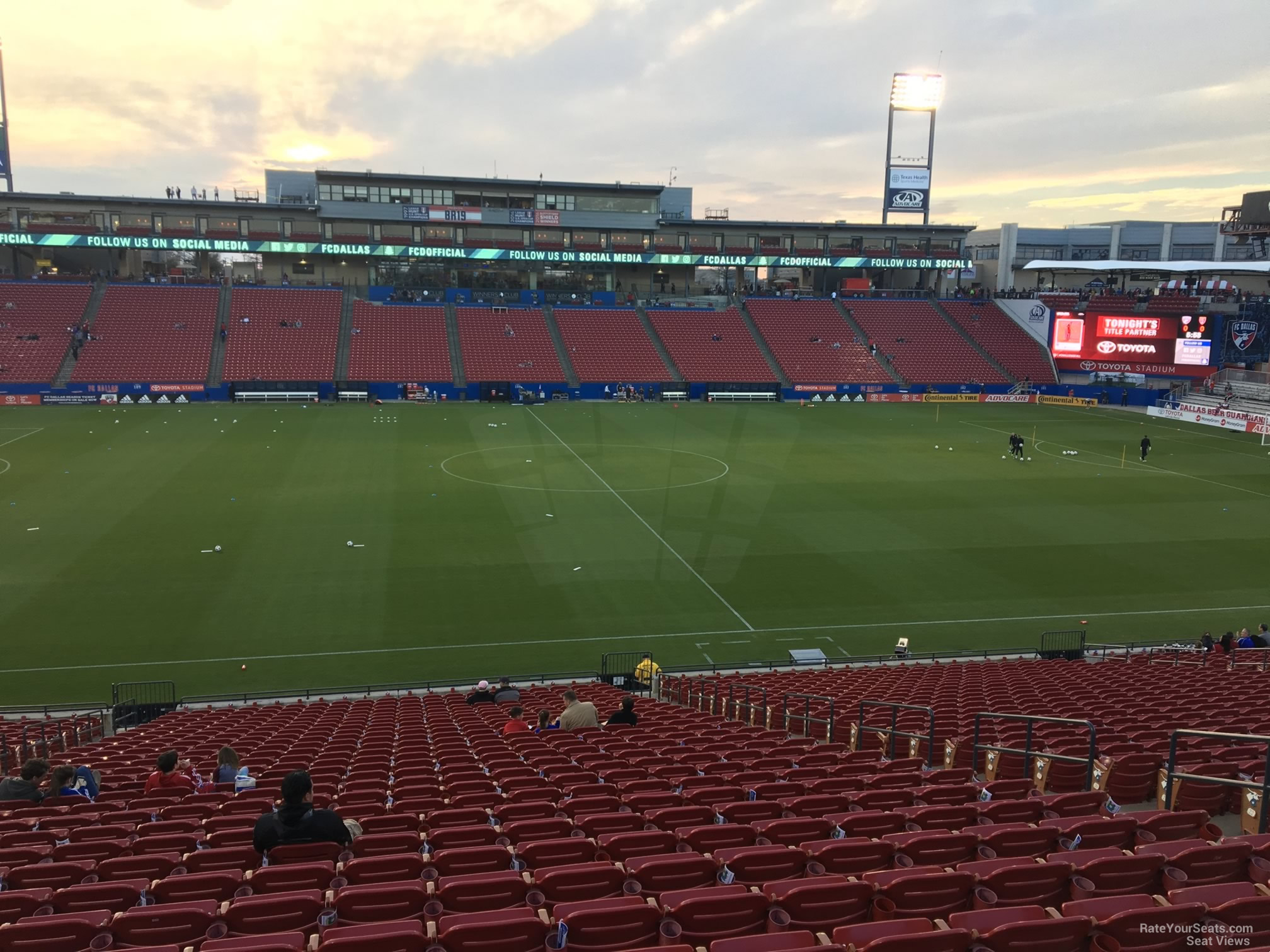 section 126, row 30 seat view for soccer - toyota stadium - frisco