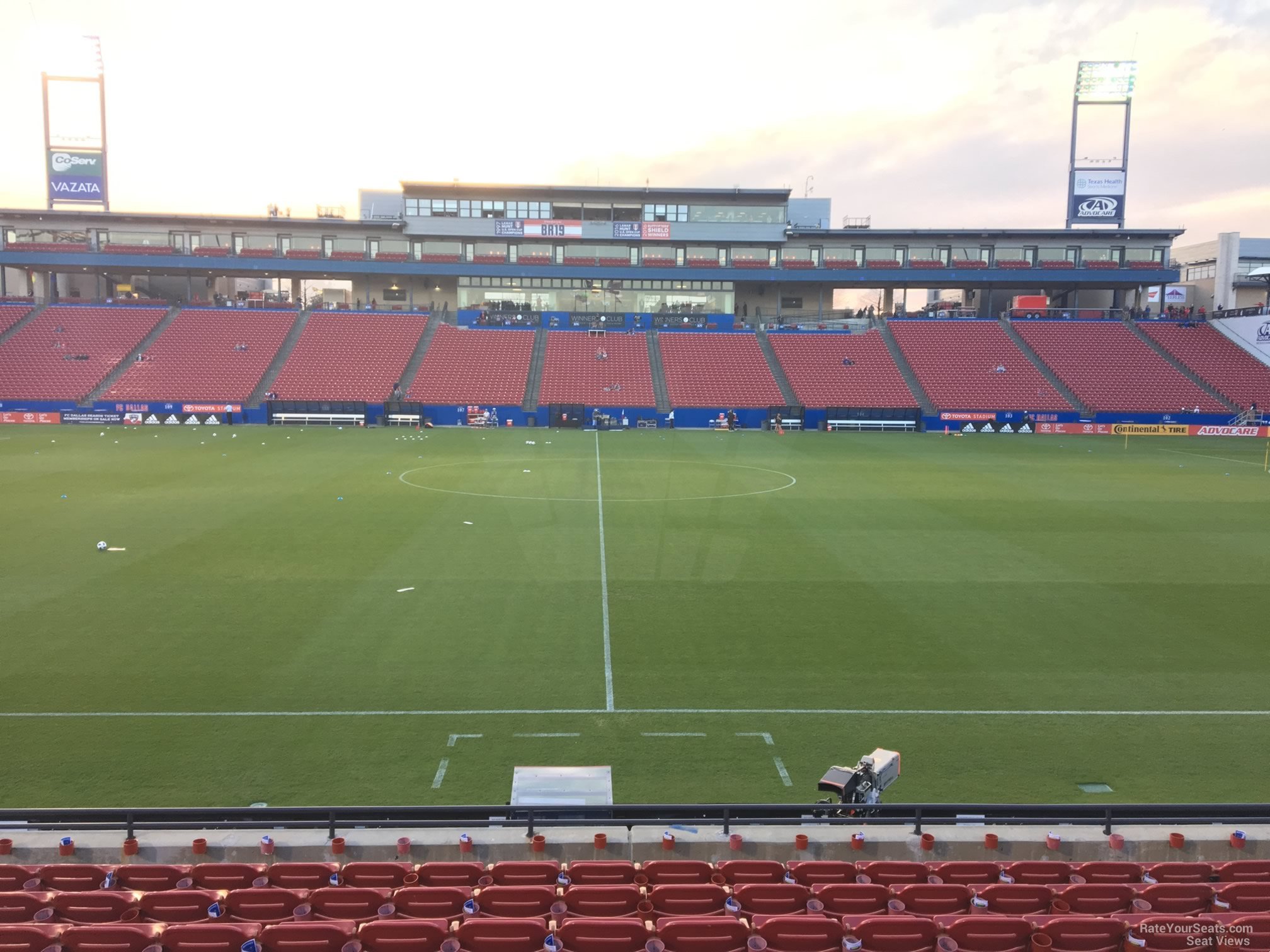 section 127, row 10 seat view  for soccer - toyota stadium