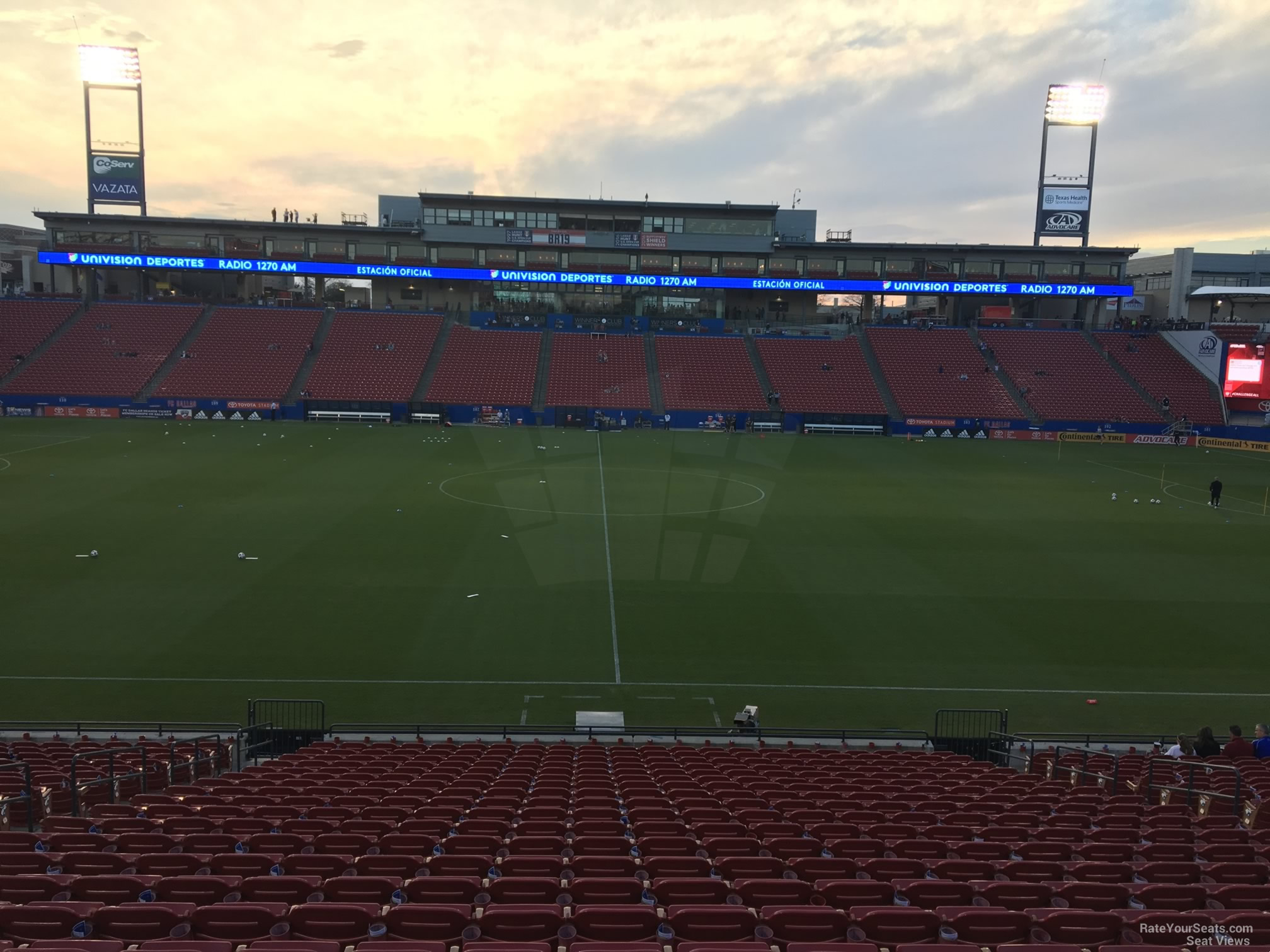 section 127, row 22 seat view  for soccer - toyota stadium - frisco