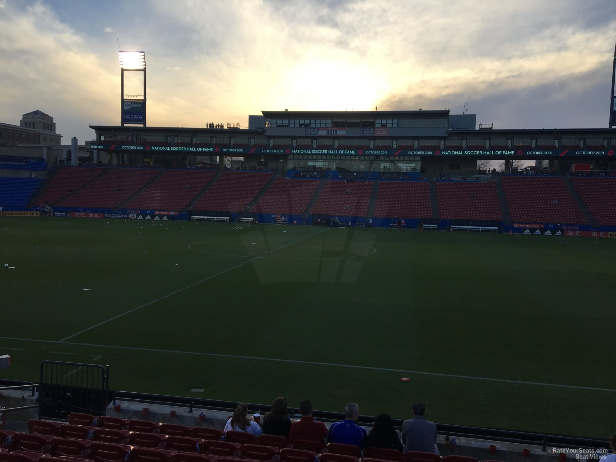 section 128, row 10 seat view  for soccer - toyota stadium - frisco