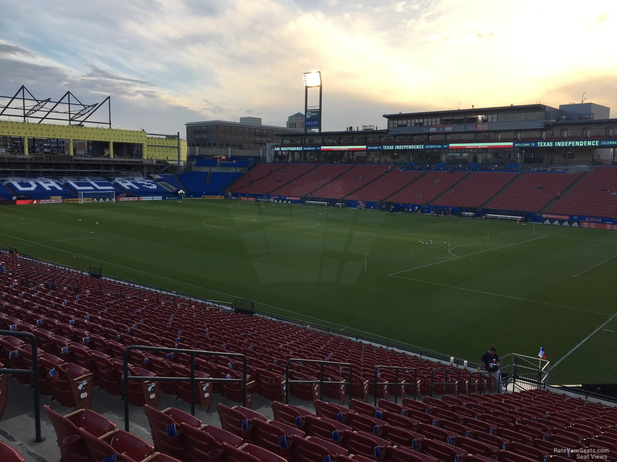 section 132, row 22 seat view  for soccer - toyota stadium - frisco