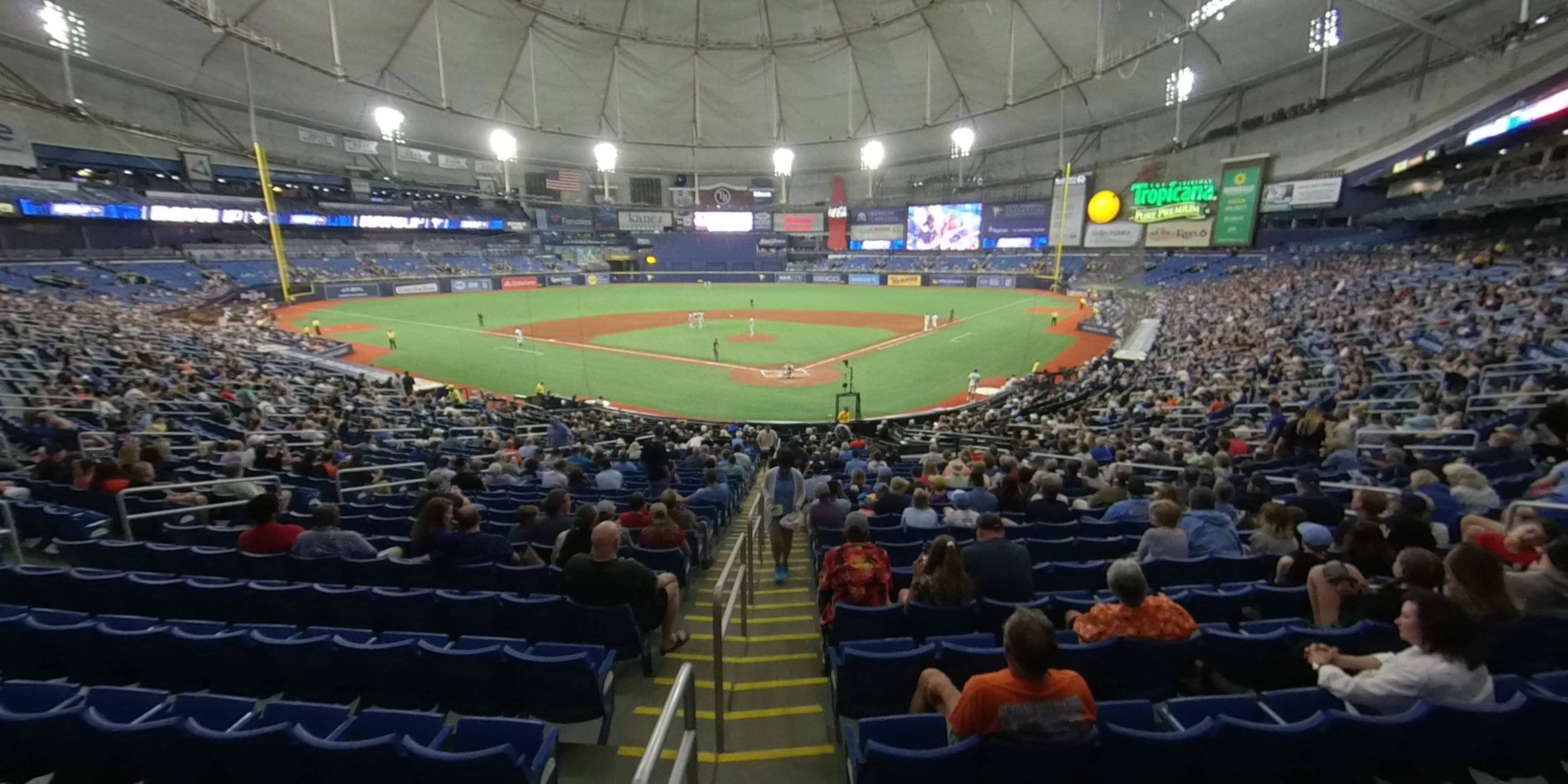 section 103 panoramic seat view  for baseball - tropicana field