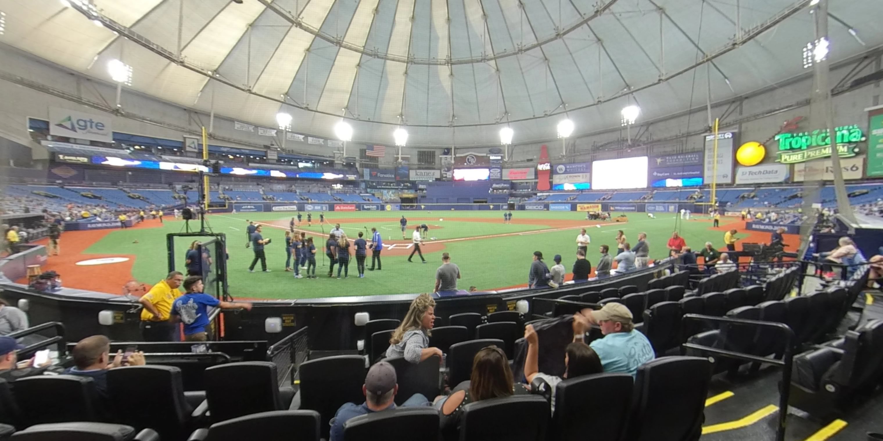 Section 104 at Tropicana Field Tampa Bay Rays