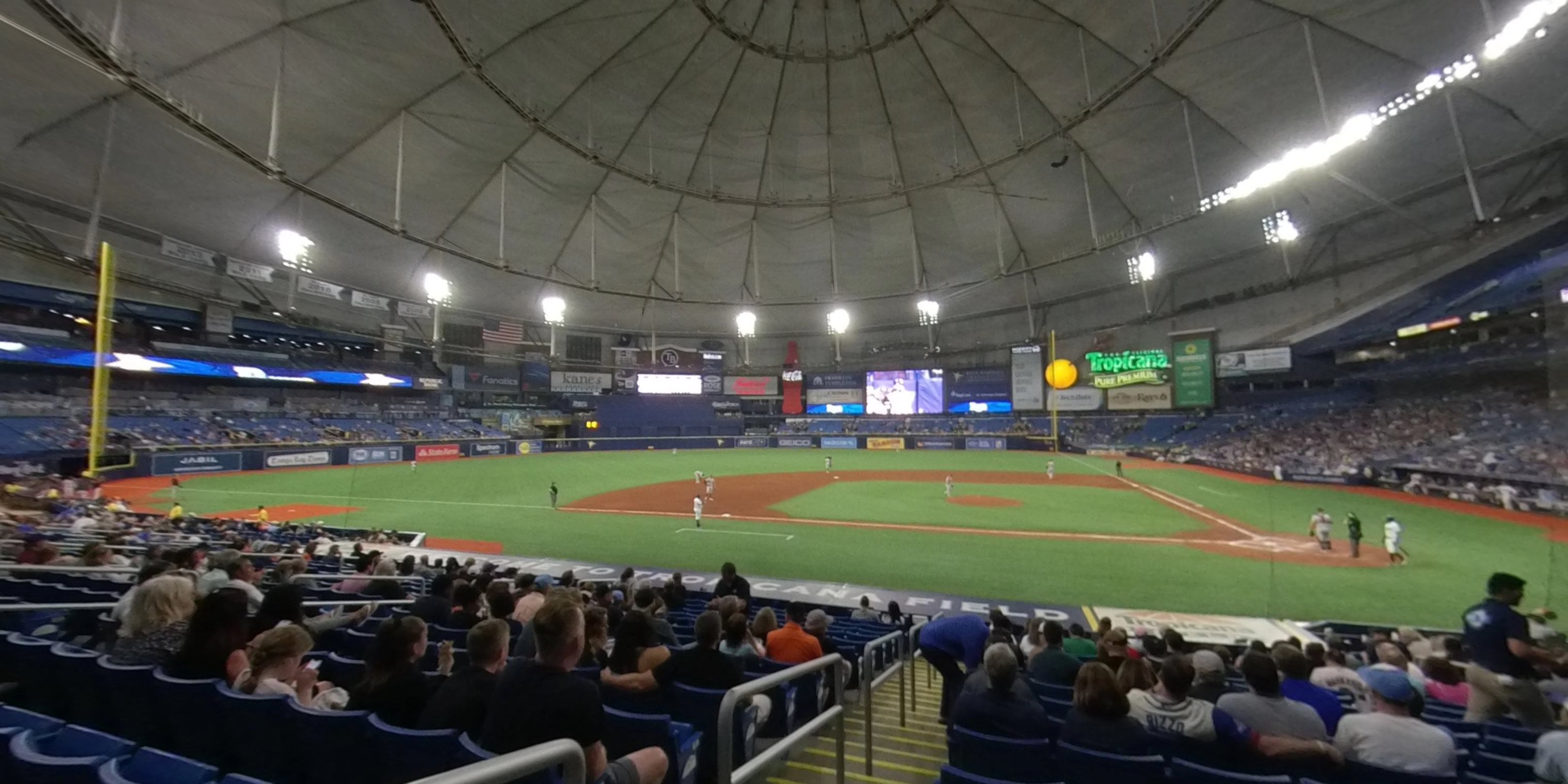 section 113 panoramic seat view  for baseball - tropicana field