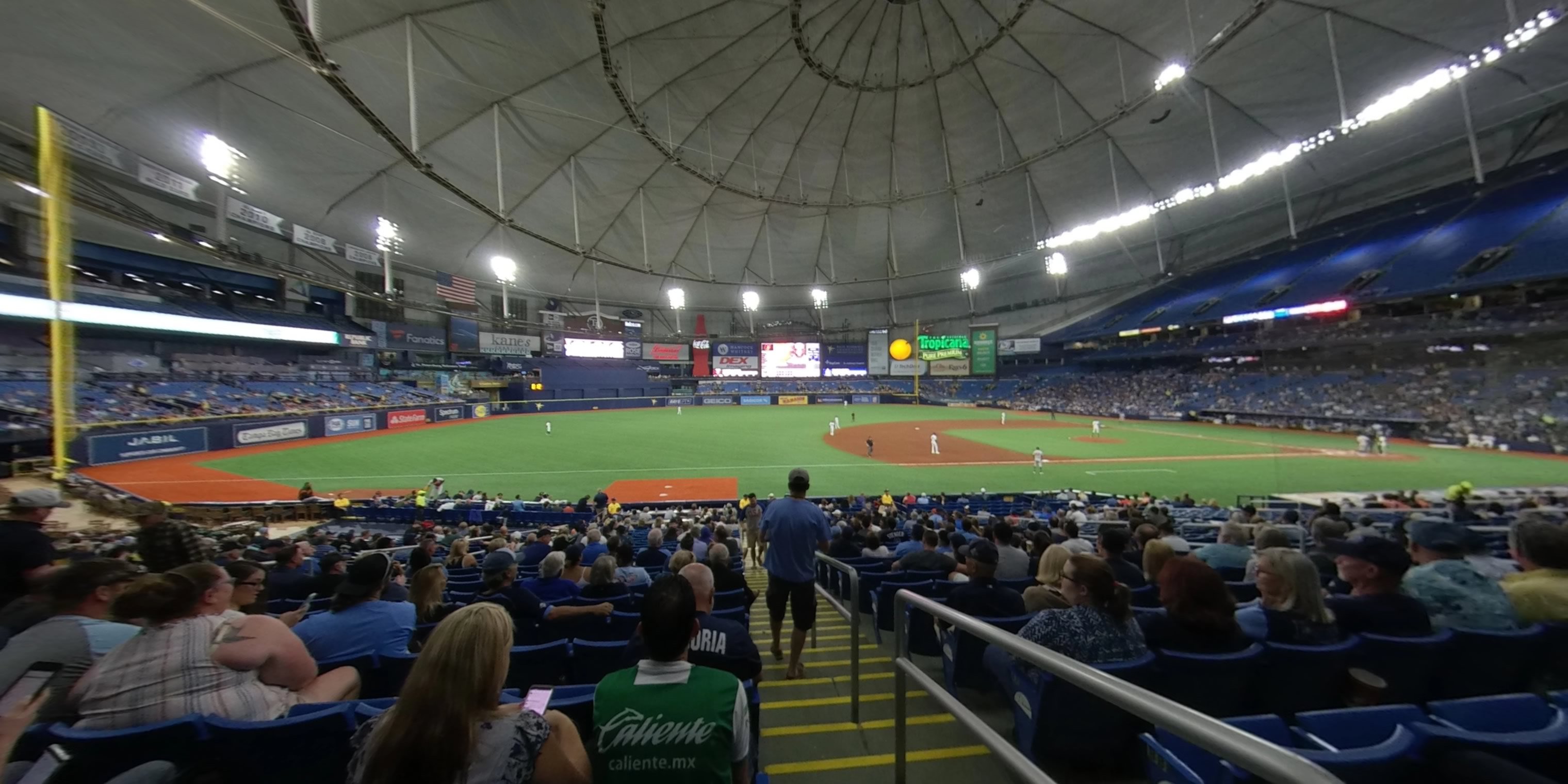 section 125 panoramic seat view  for baseball - tropicana field