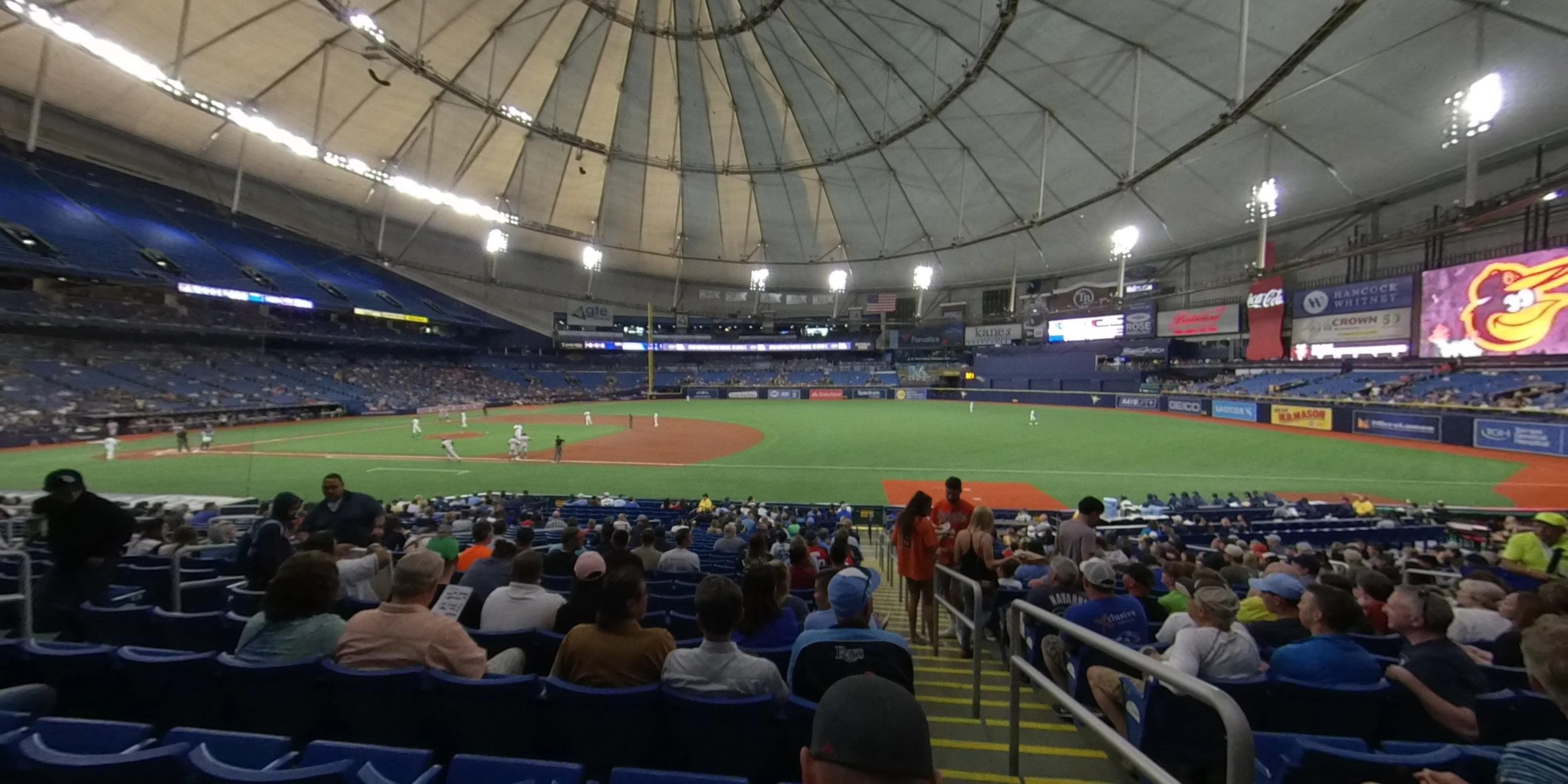 section 126 panoramic seat view  for baseball - tropicana field