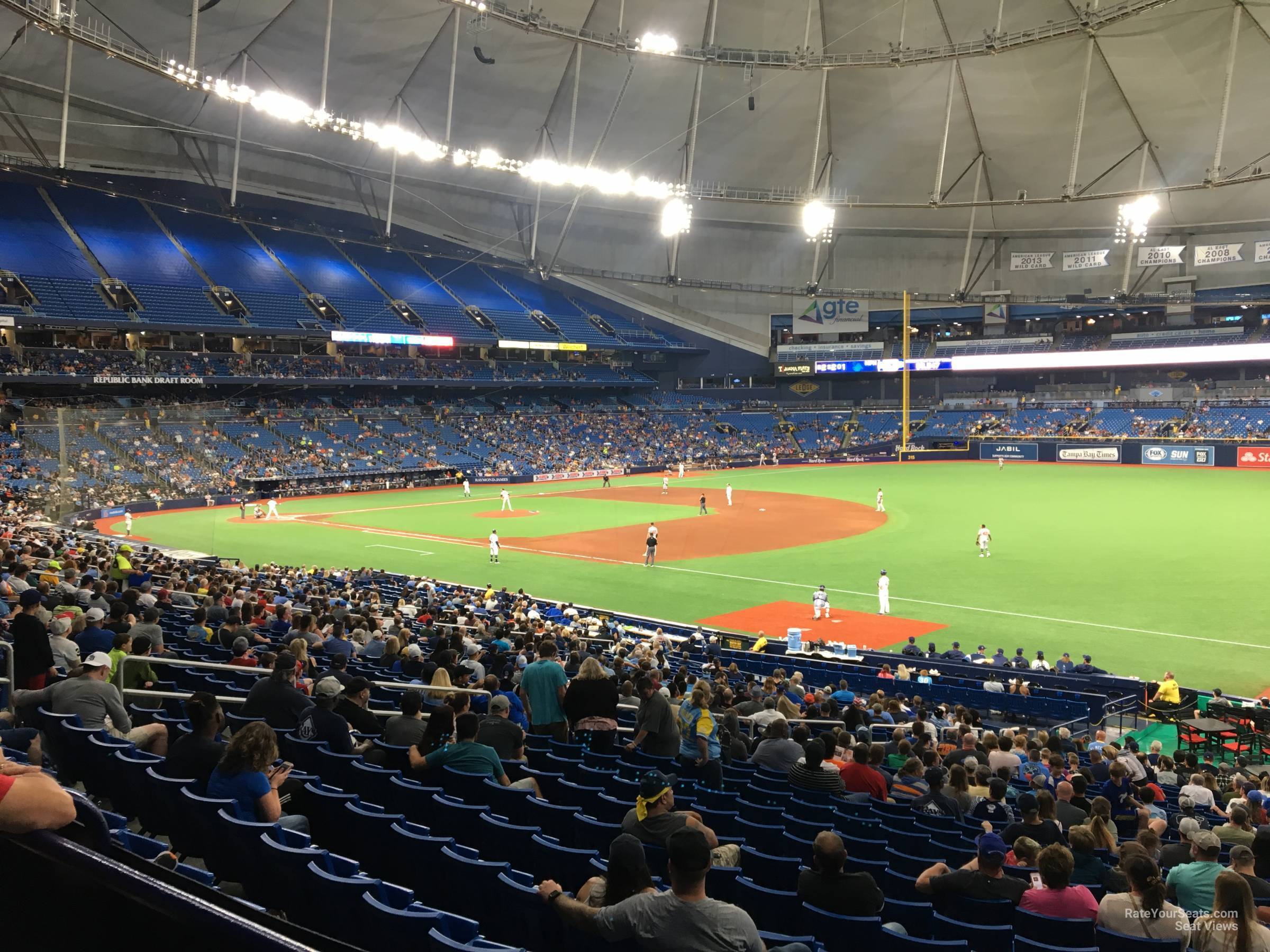 Tropicana Field Seating Chart With Row Numbers Two Birds Home