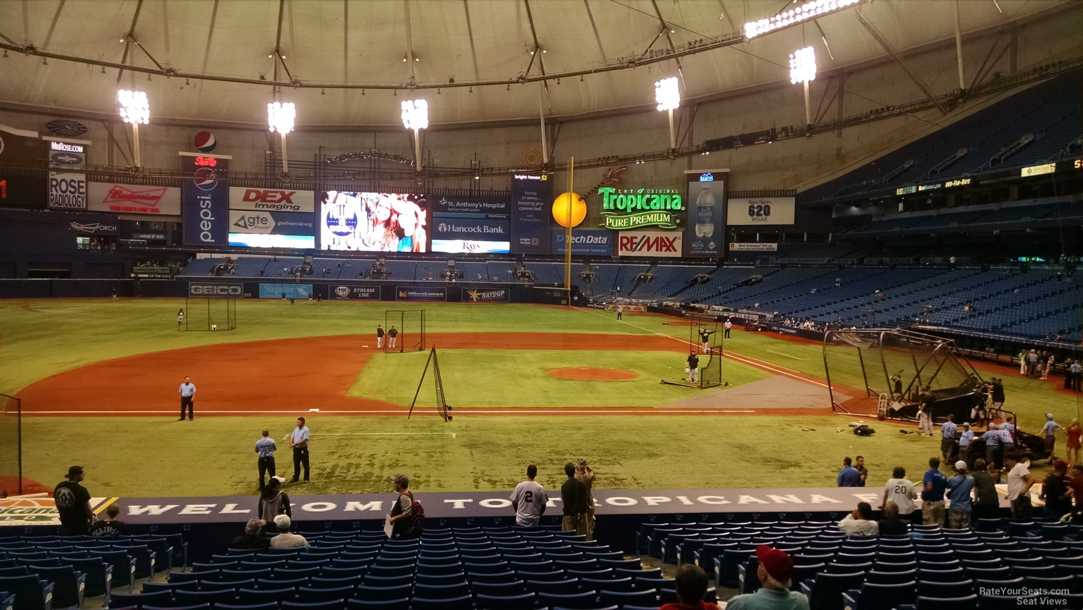 Tropicana Field Section 115 - Tampa Bay Rays ...
