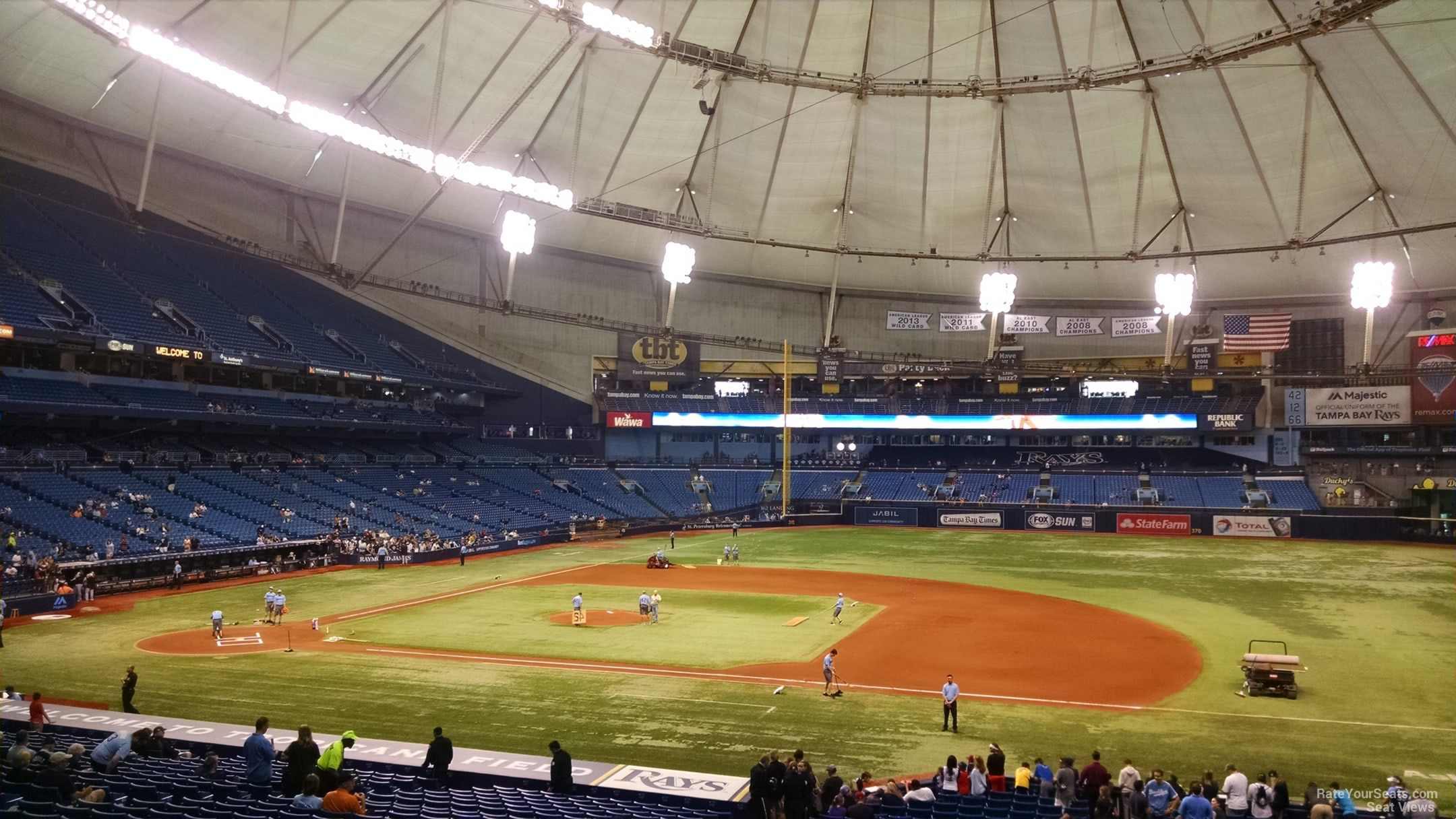 Section 122 at Tropicana Field