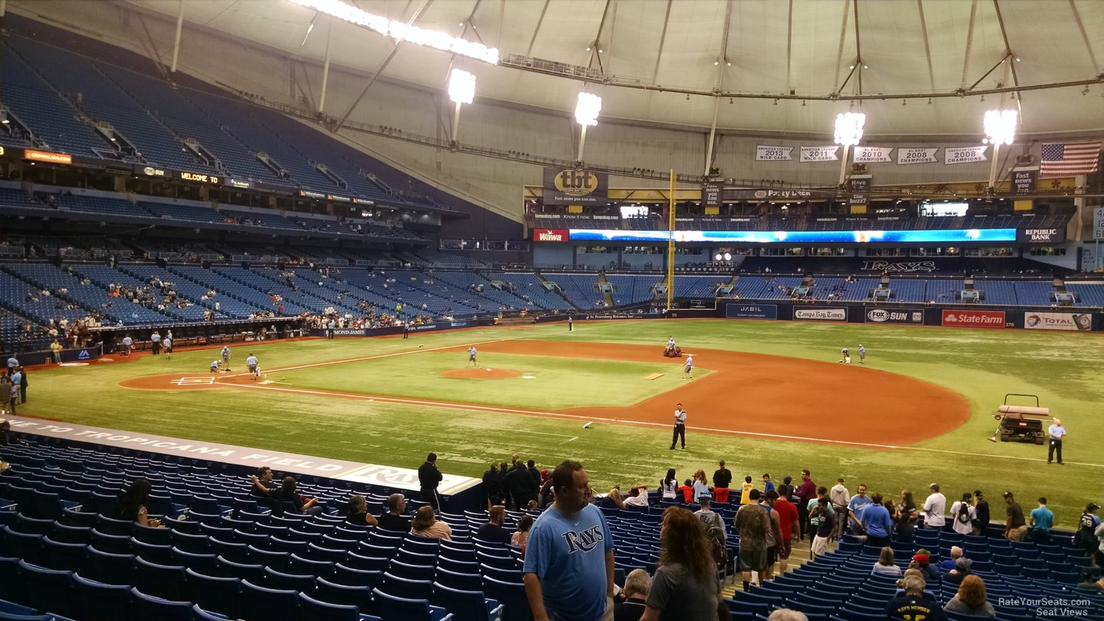 Tropicana Field Section 122 - Tampa Bay Rays ...