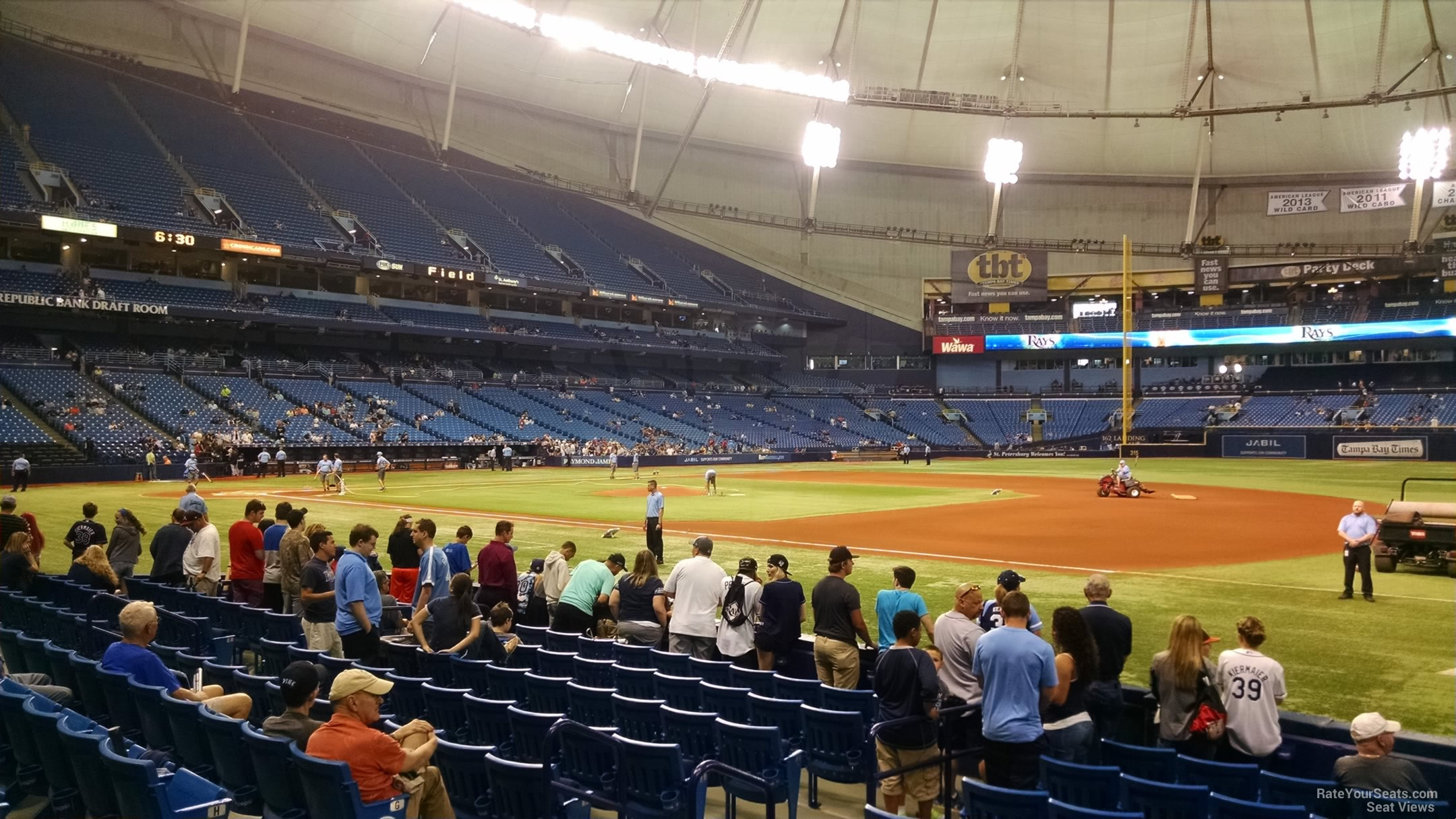 Third Row Seating >> Tropicana Field Section 124 - Tampa Bay Rays - RateYourSeats.com Third Row Seating >> Tropicana Field Section 124 - Tampa Bay Rays - RateYourSeats.com
