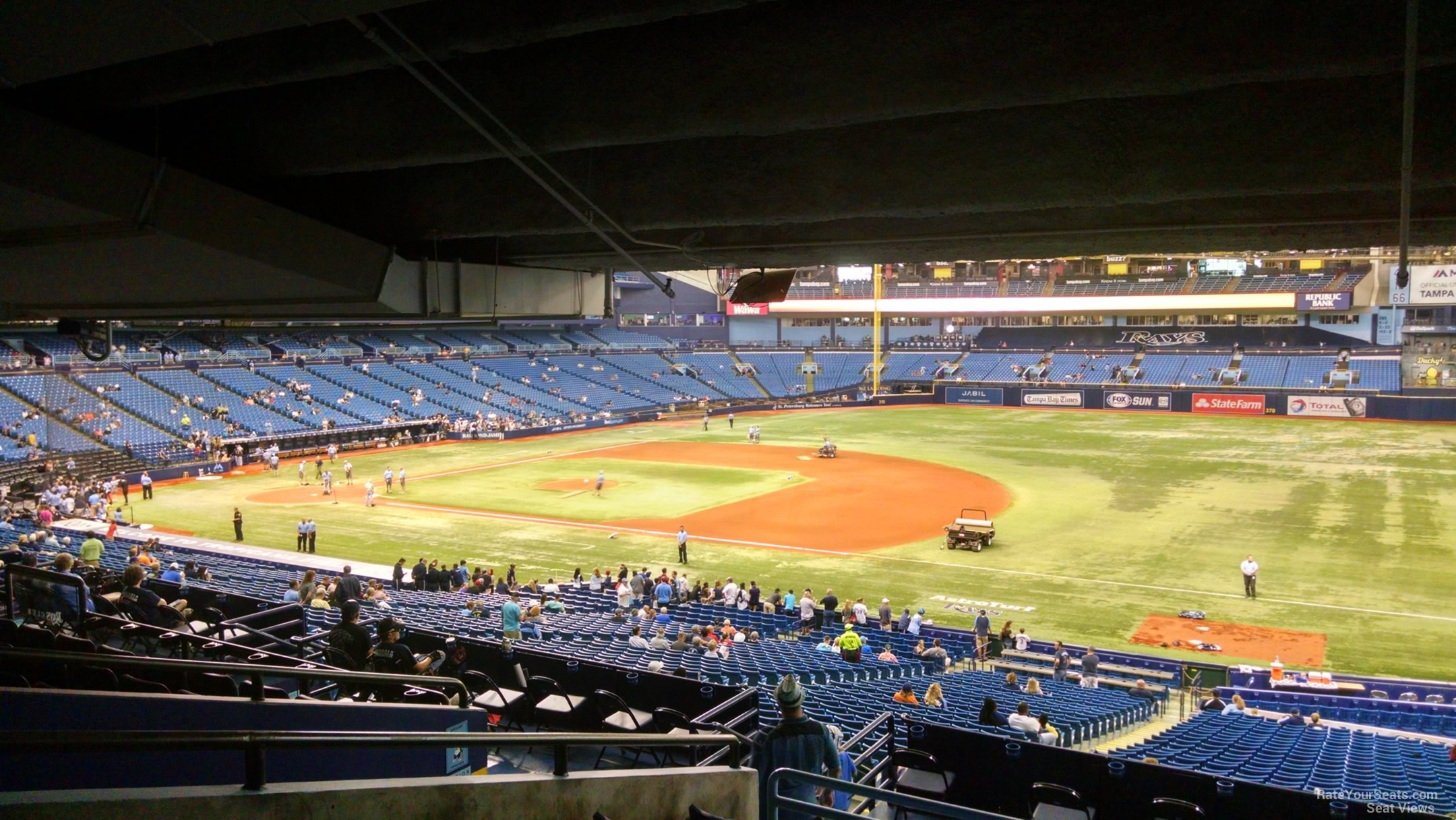 Section 124 at Tropicana Field