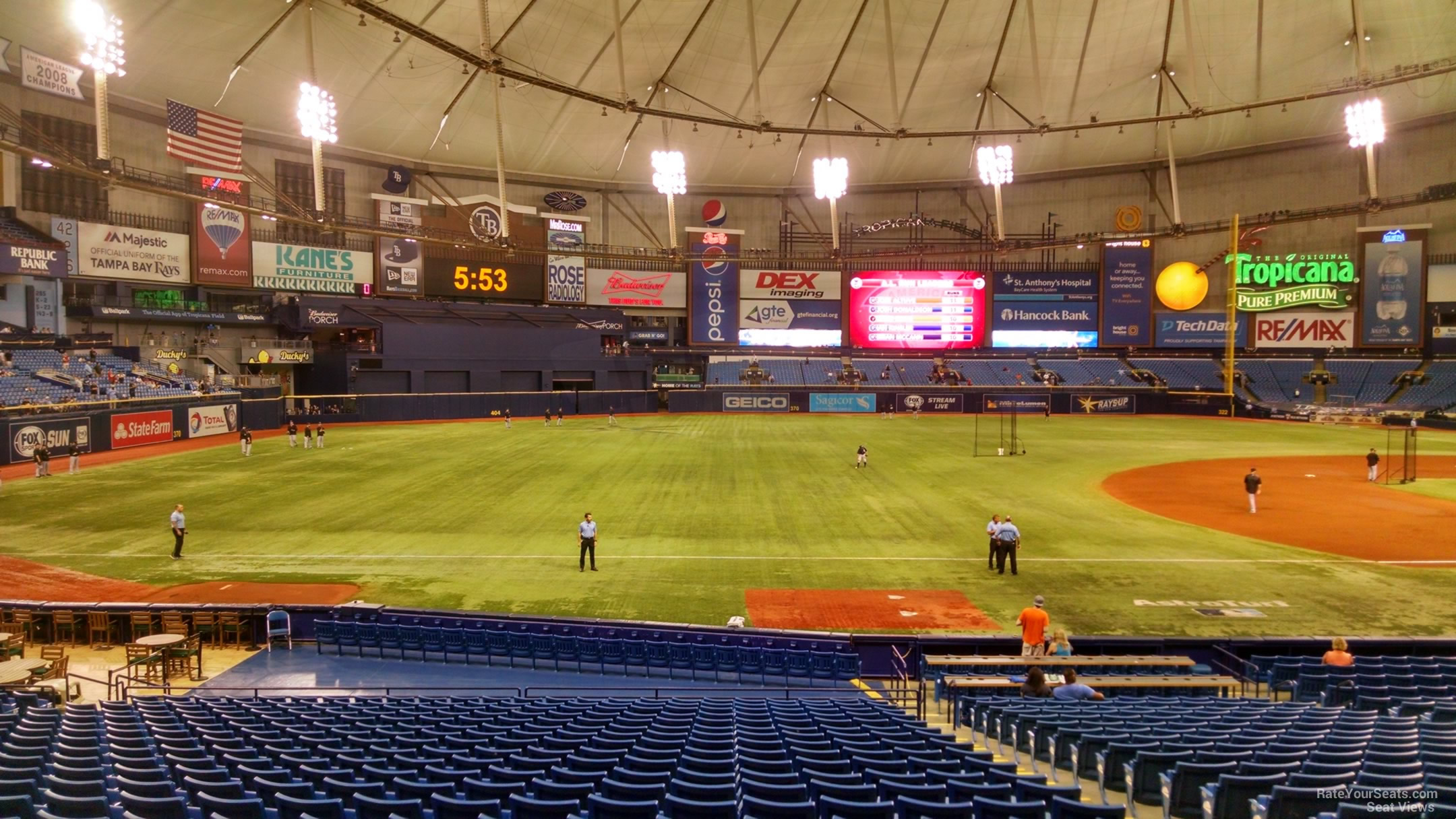 Tropicana Field Section 127 Tampa Bay Rays