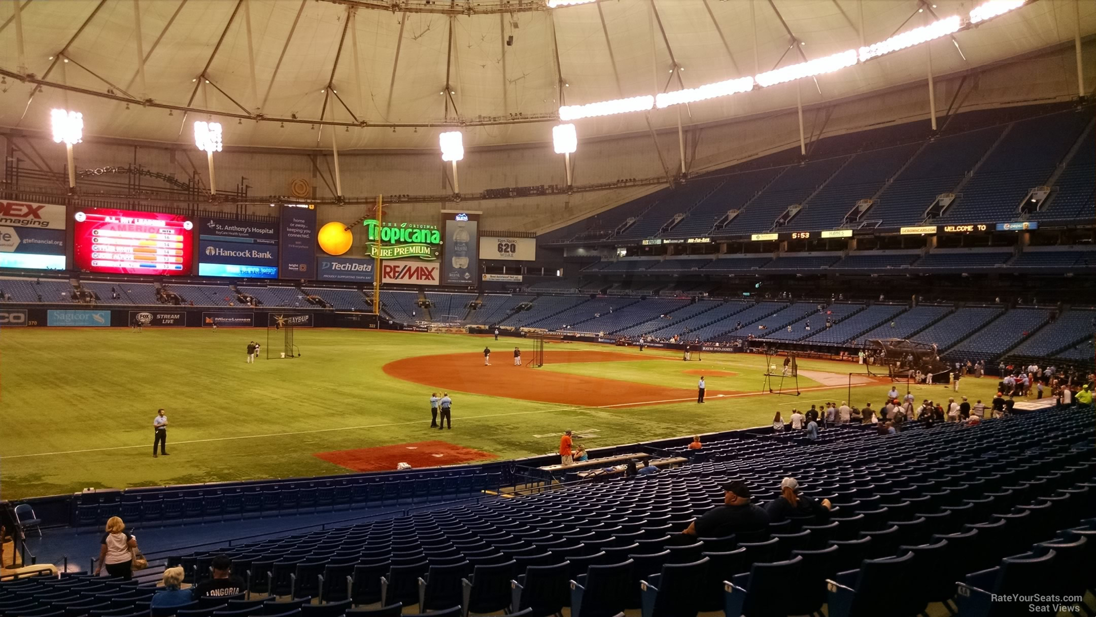 Tropicana Field Seating Chart Section 129 Two Birds Home