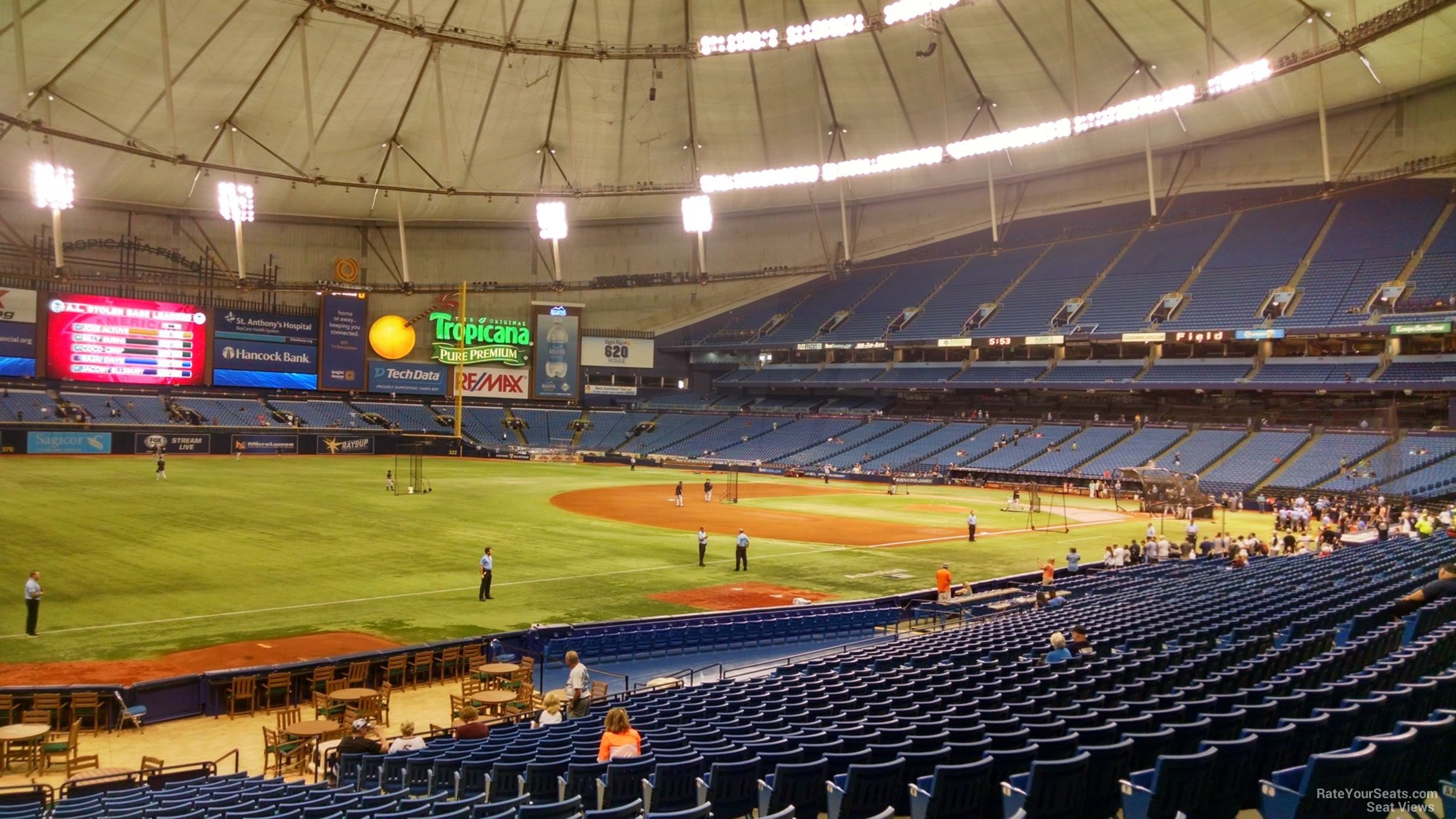 Tropicana Field Seating Chart Section 131