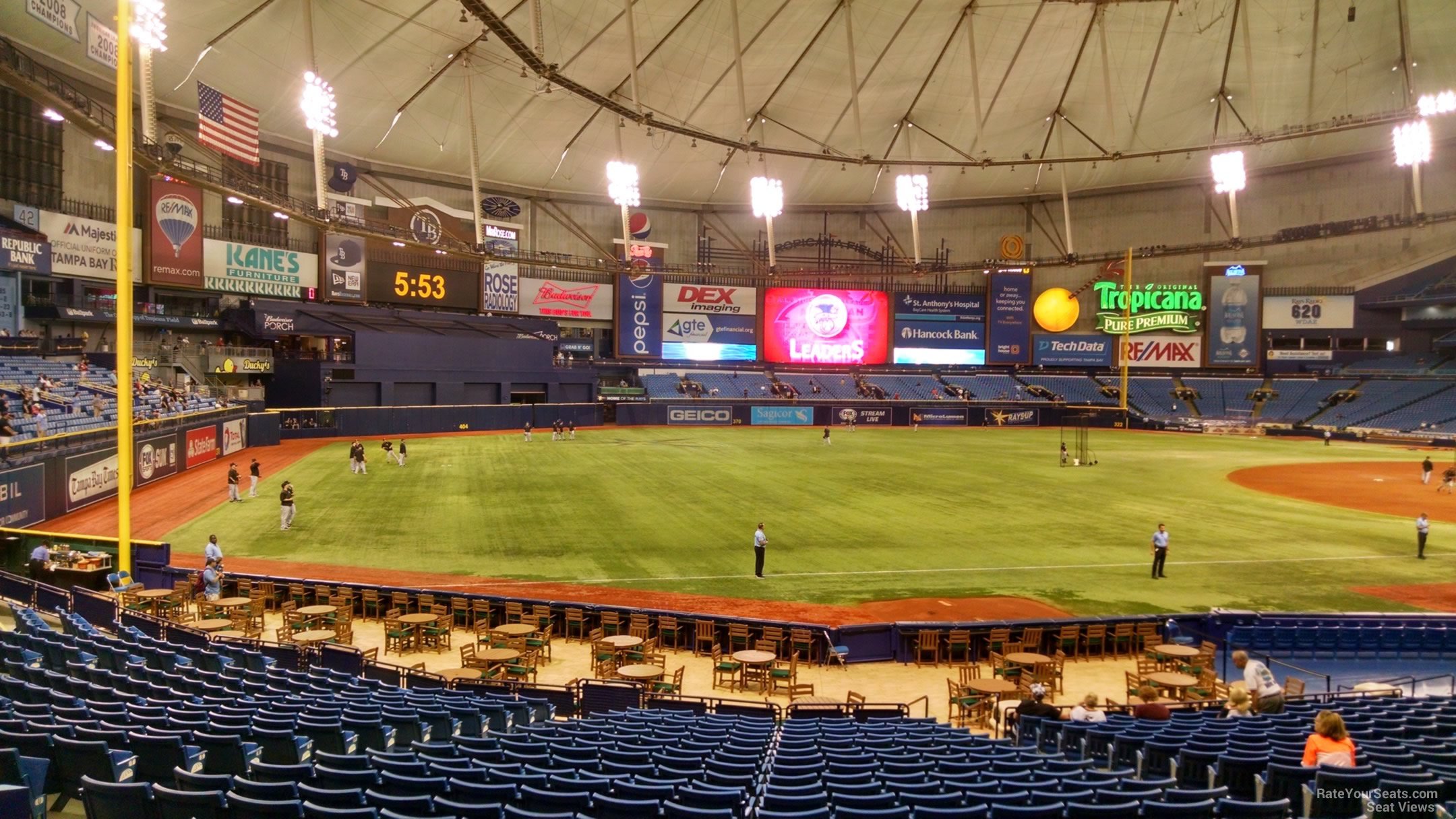 Tropicana Field Seating Chart Section 131