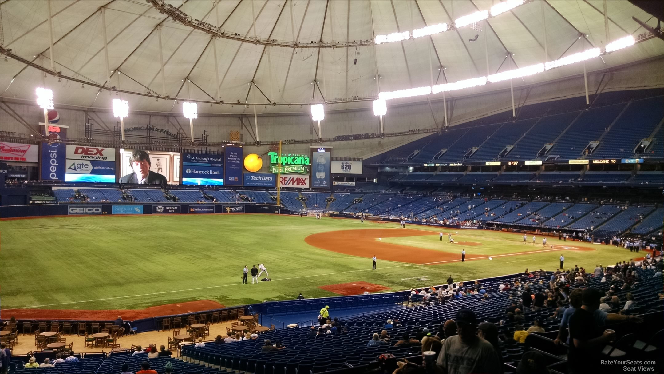 Tropicana Field Seating Chart Section 131