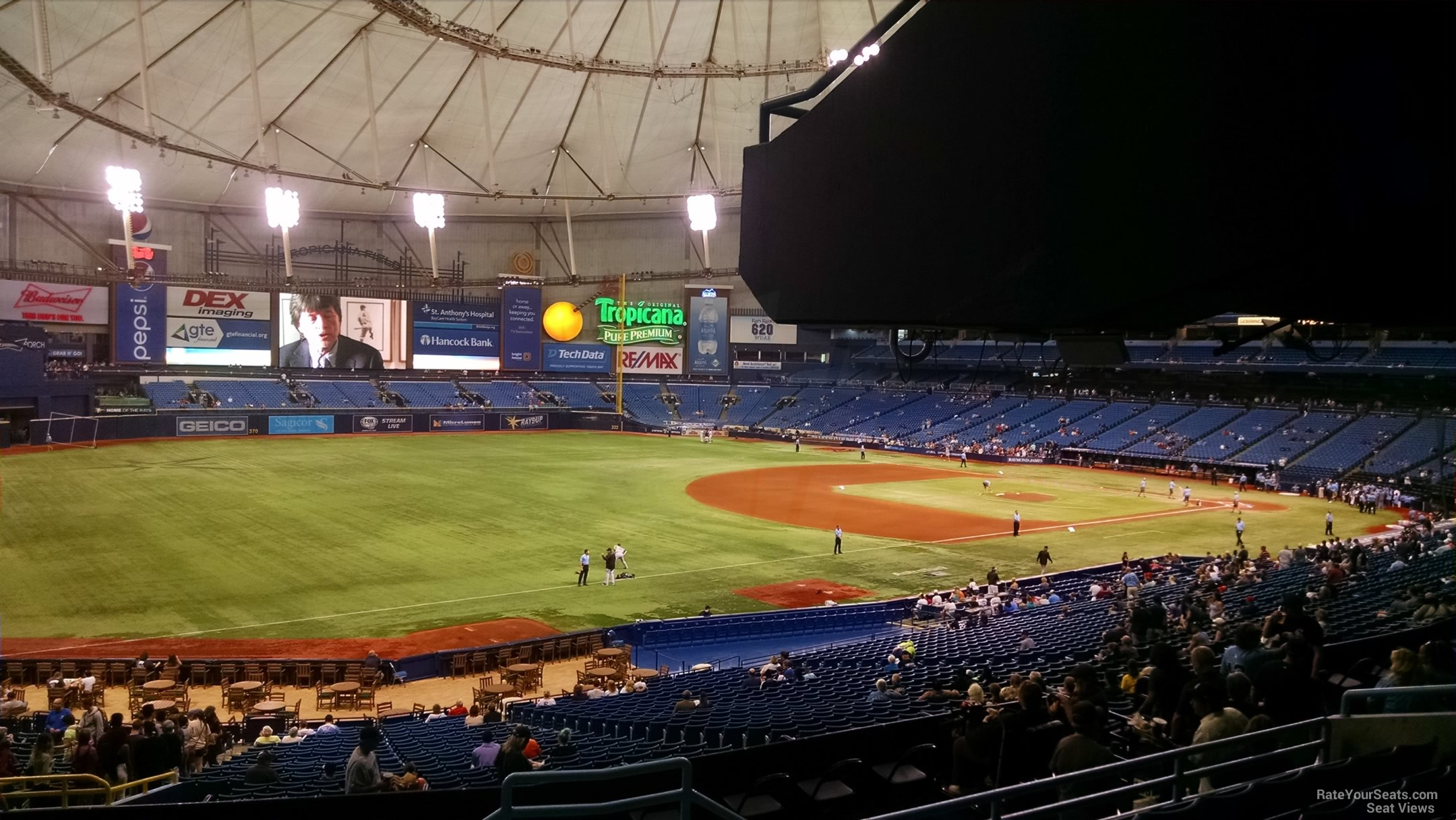 Tropicana Field Seating Chart Section 131