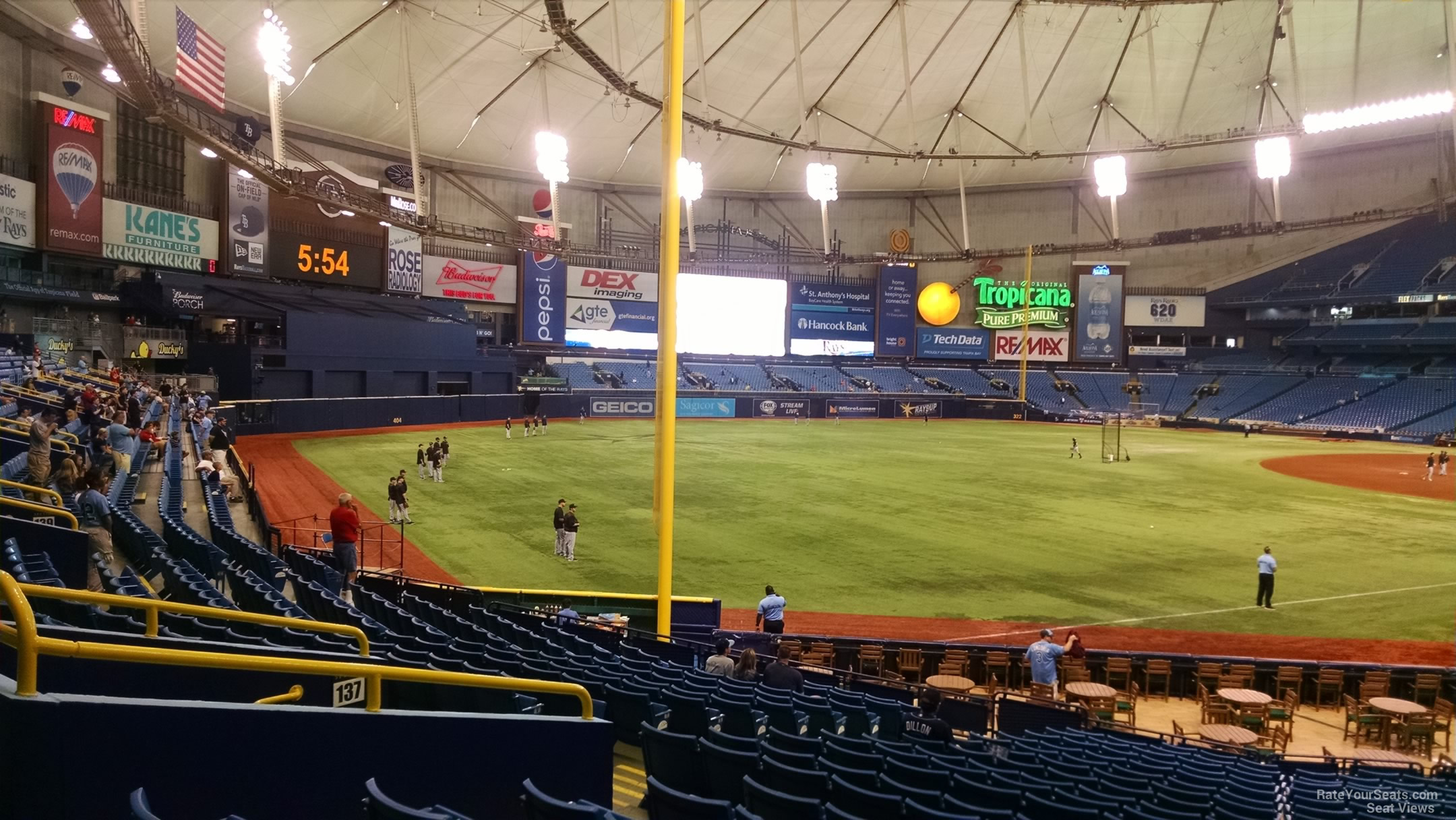 Tropicana Field Seating Chart Section 131