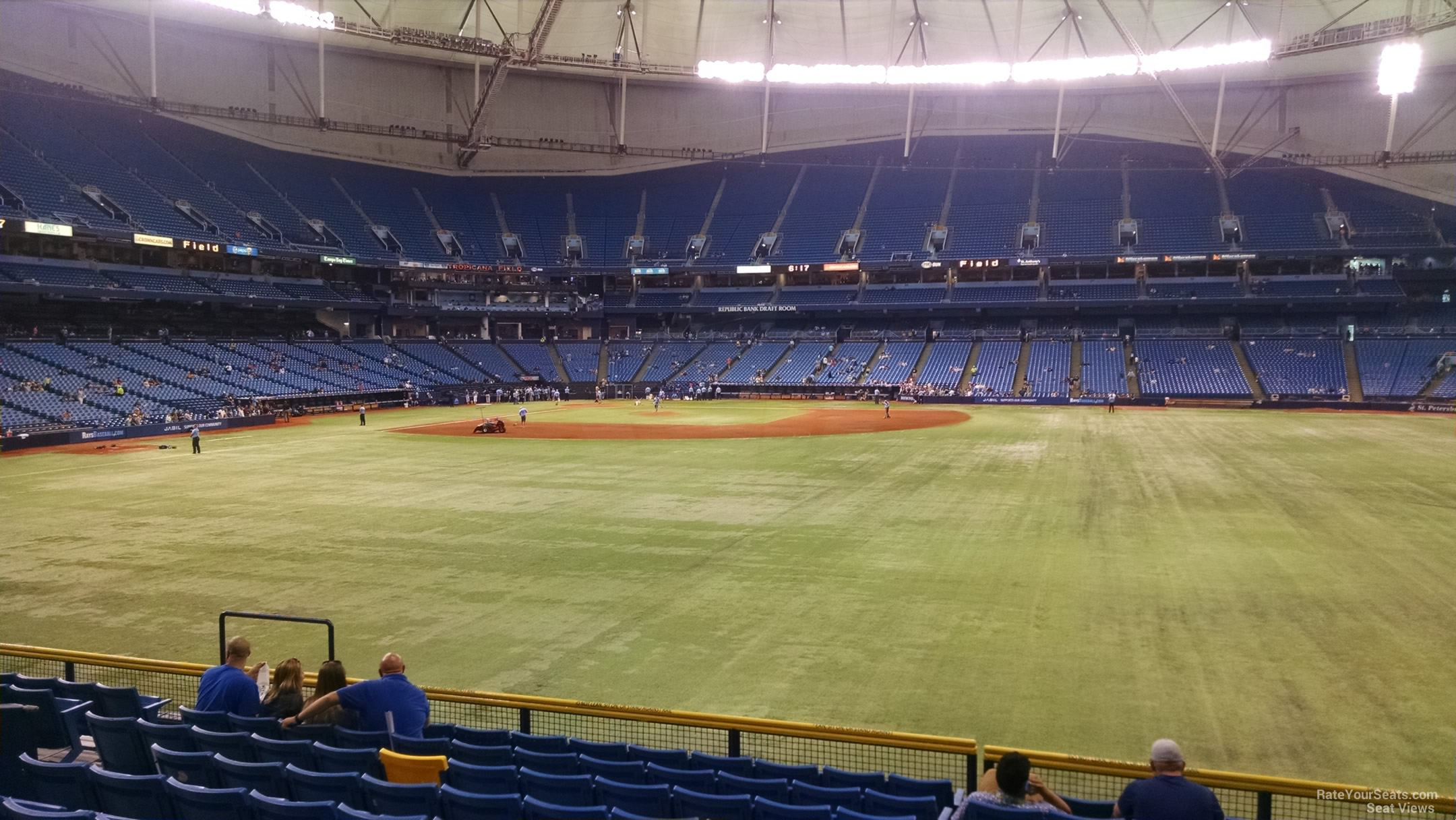 section 148, row dd seat view  for baseball - tropicana field