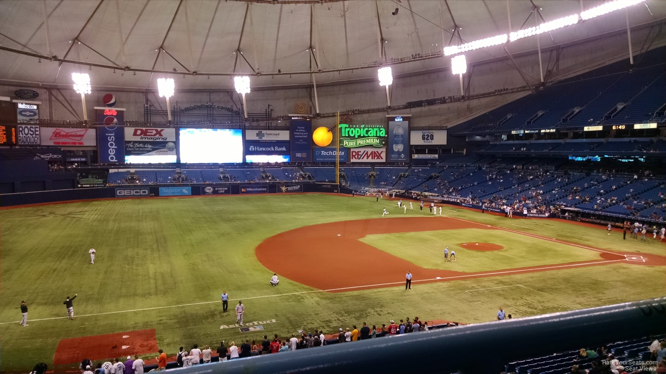 Tropicana Field Section 217 - Tampa Bay Rays - RateYourSeats.com