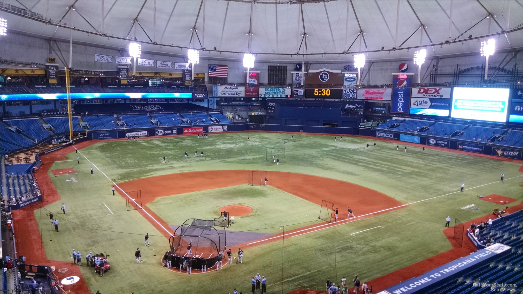 section 304, row e seat view  for baseball - tropicana field