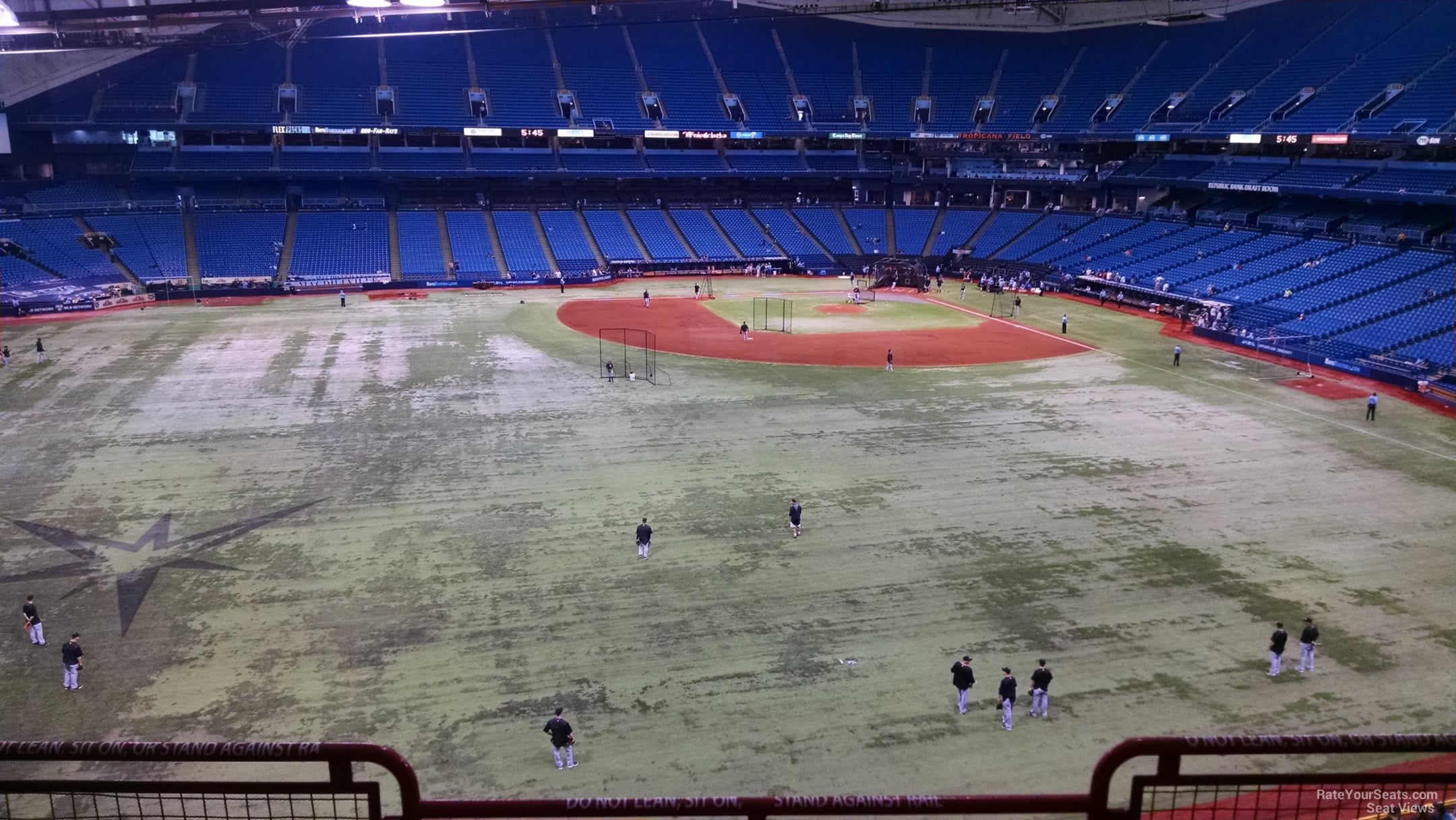 section 355, row c seat view  for baseball - tropicana field