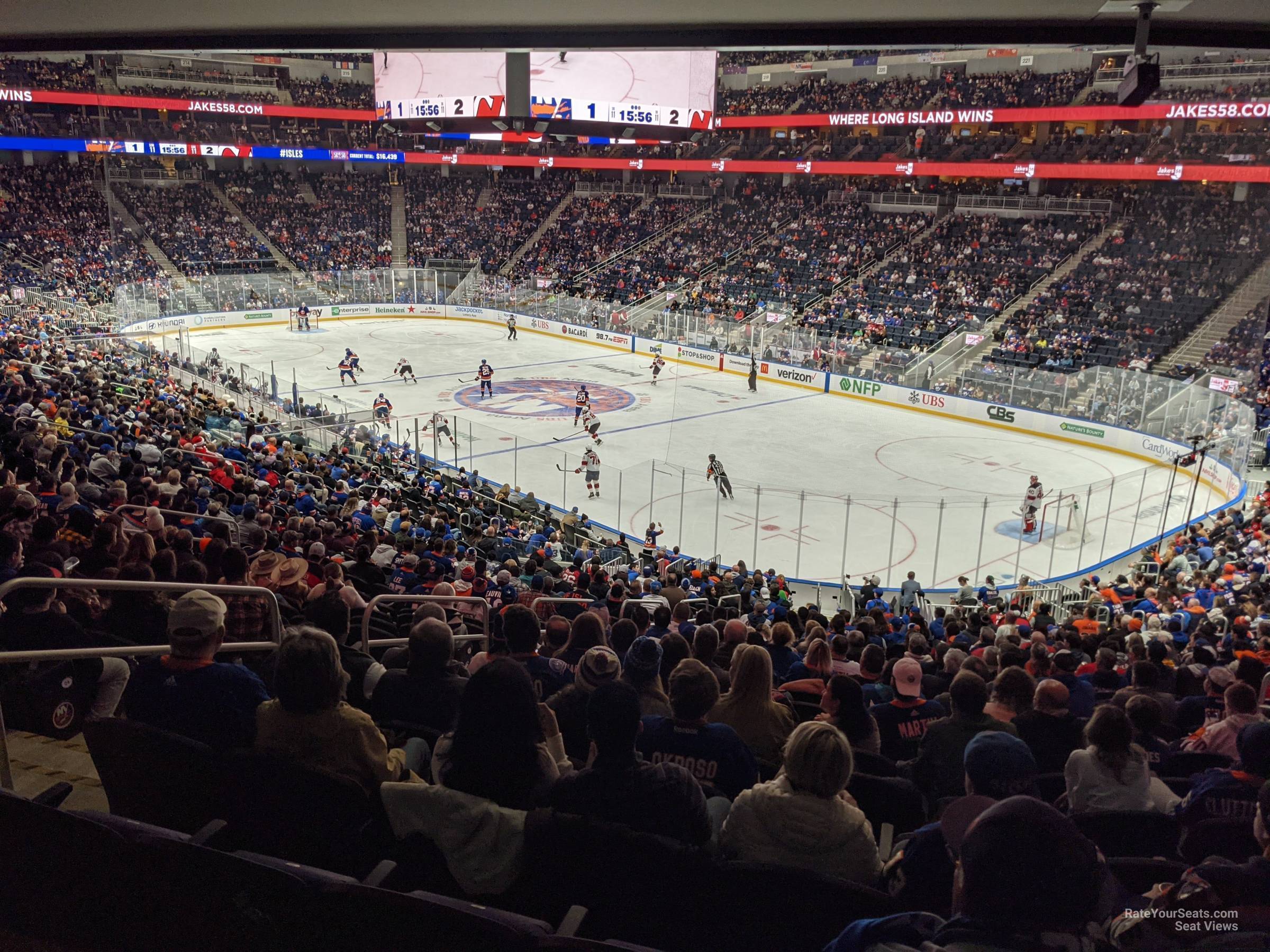 section 101, row 28 seat view  for hockey - ubs arena