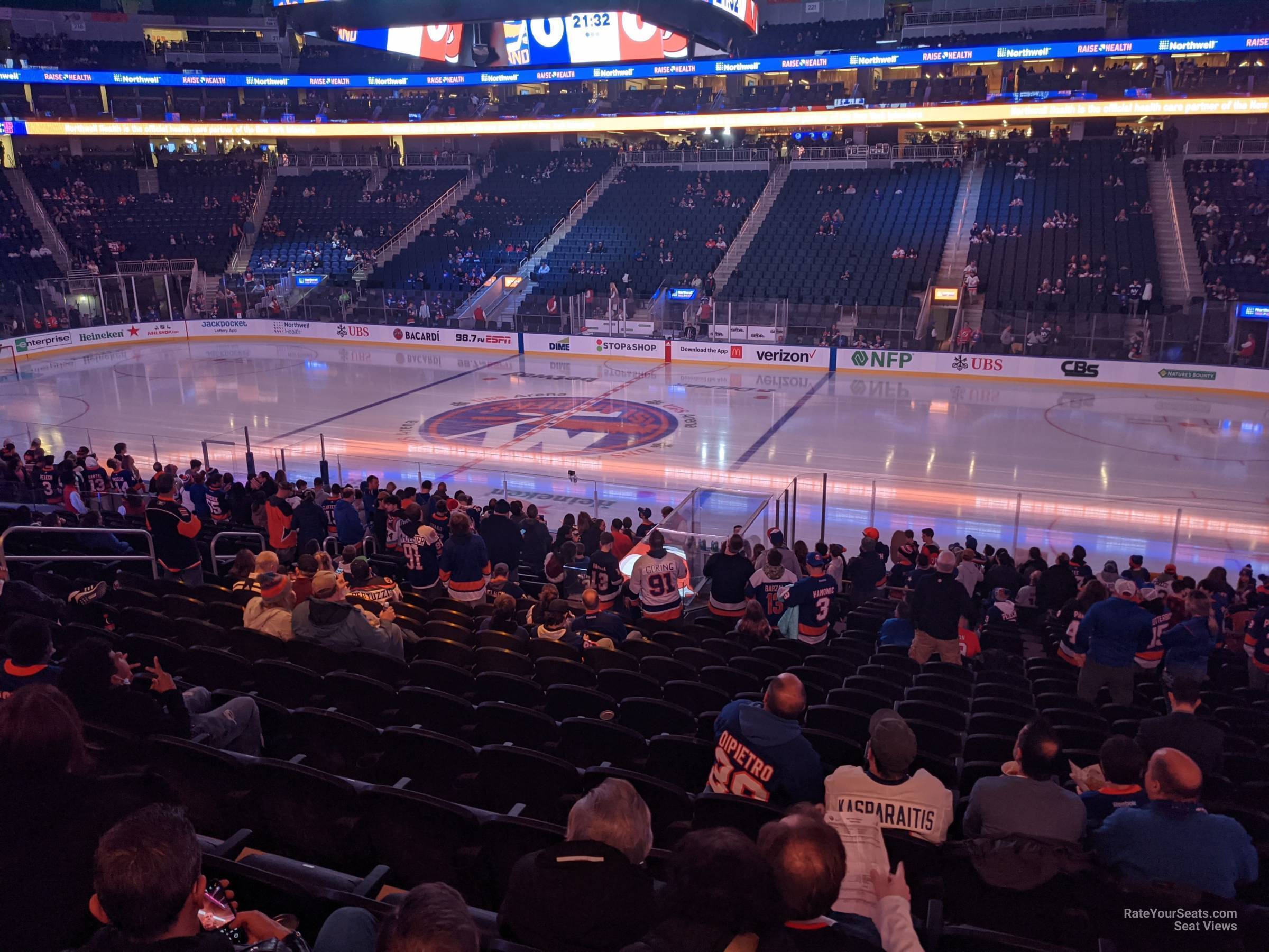 section 103, row 21 seat view  for hockey - ubs arena