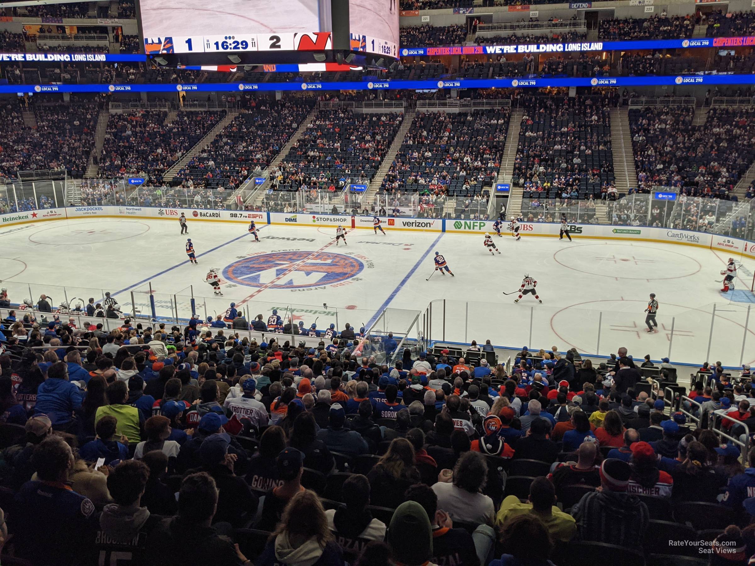 section 103, row 27 seat view  for hockey - ubs arena