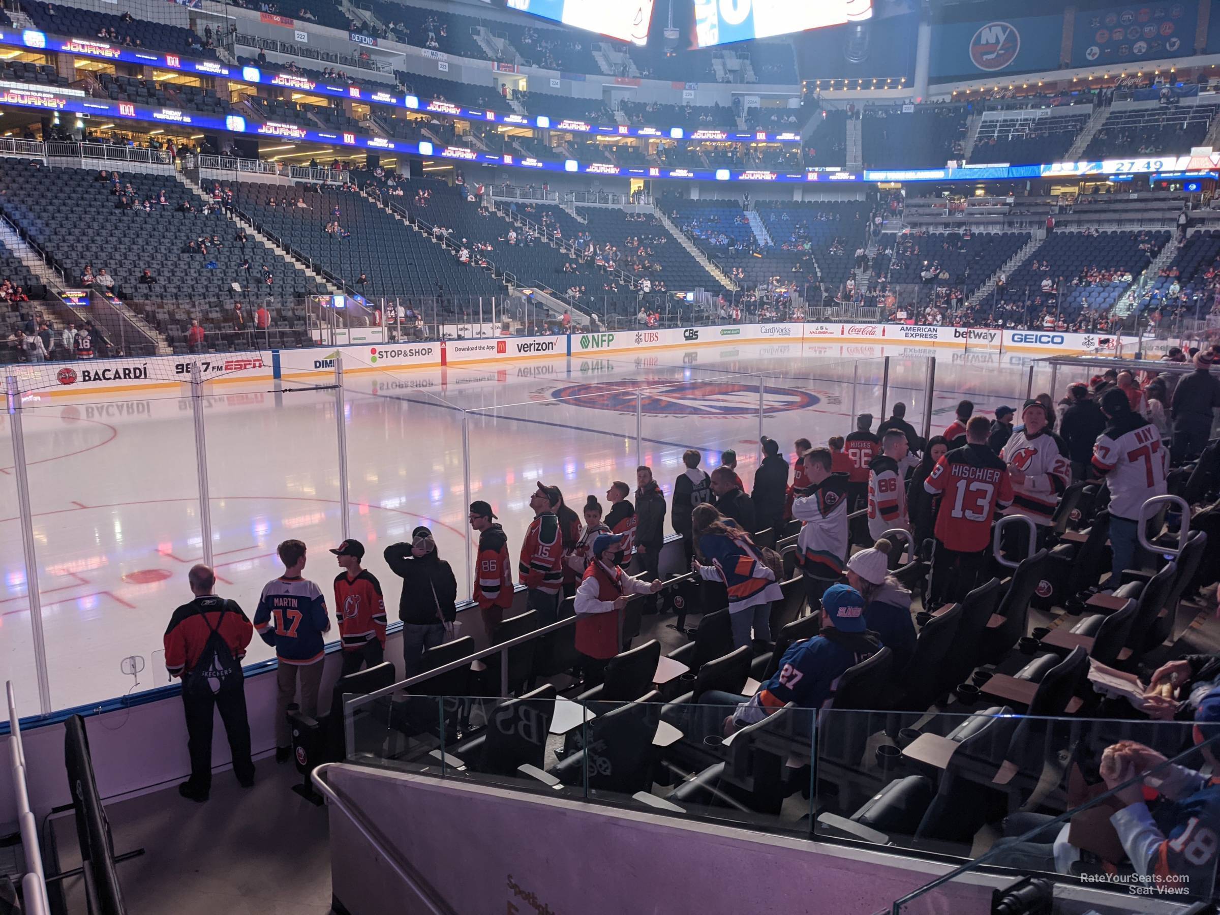 section 106, row 10 seat view  for hockey - ubs arena