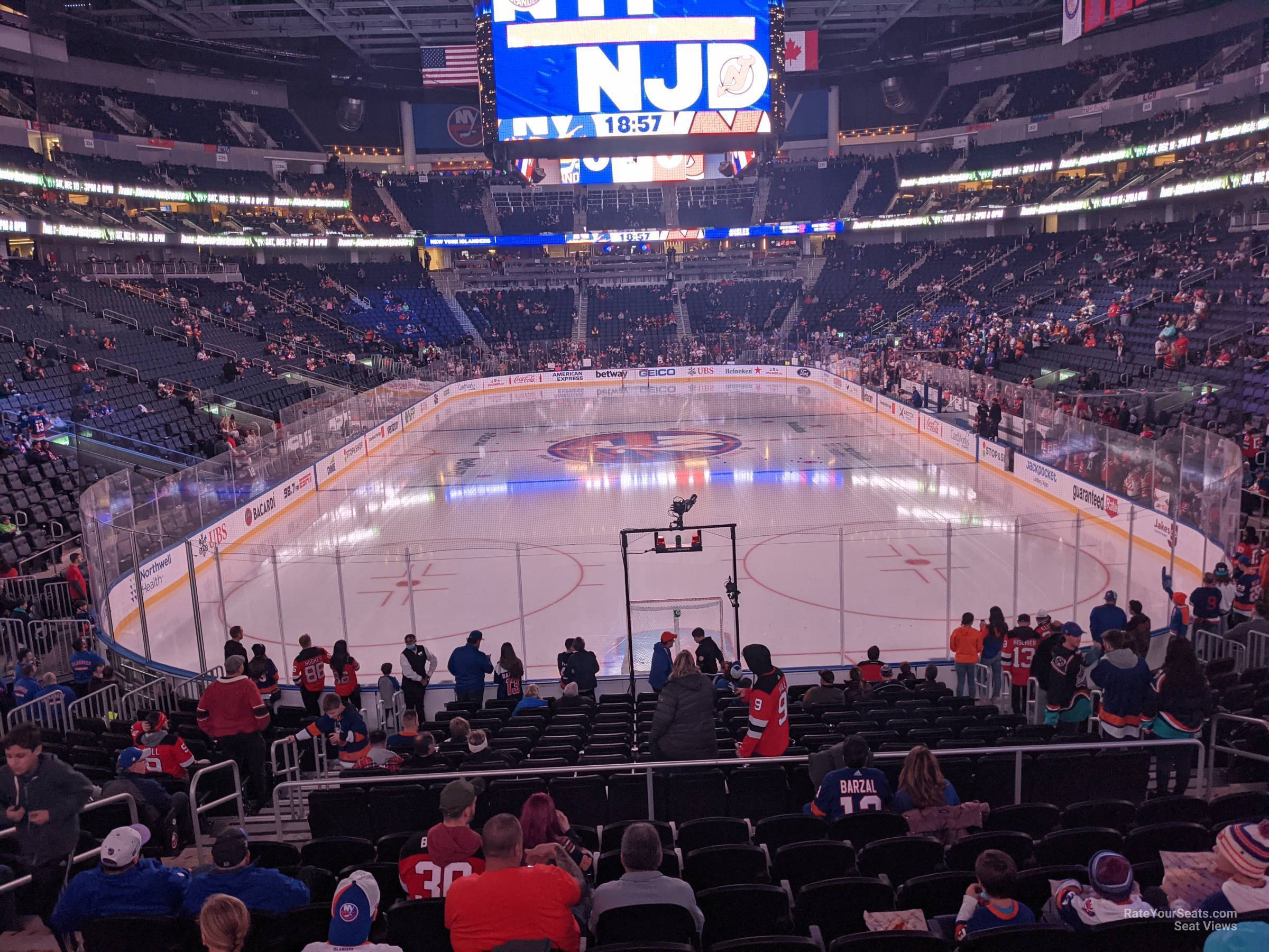 section 109, row 21 seat view  for hockey - ubs arena