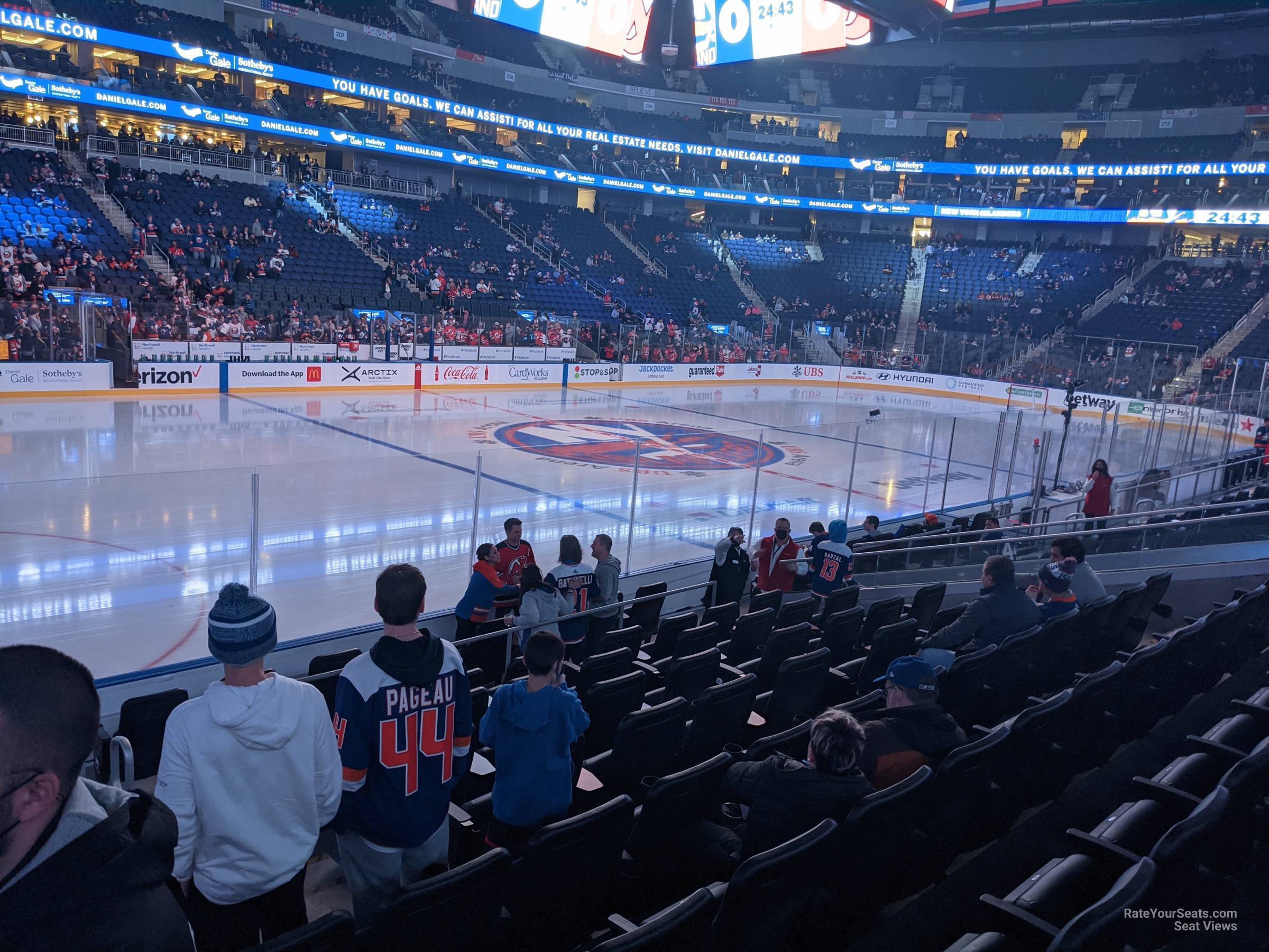 section 116, row 10 seat view  for hockey - ubs arena