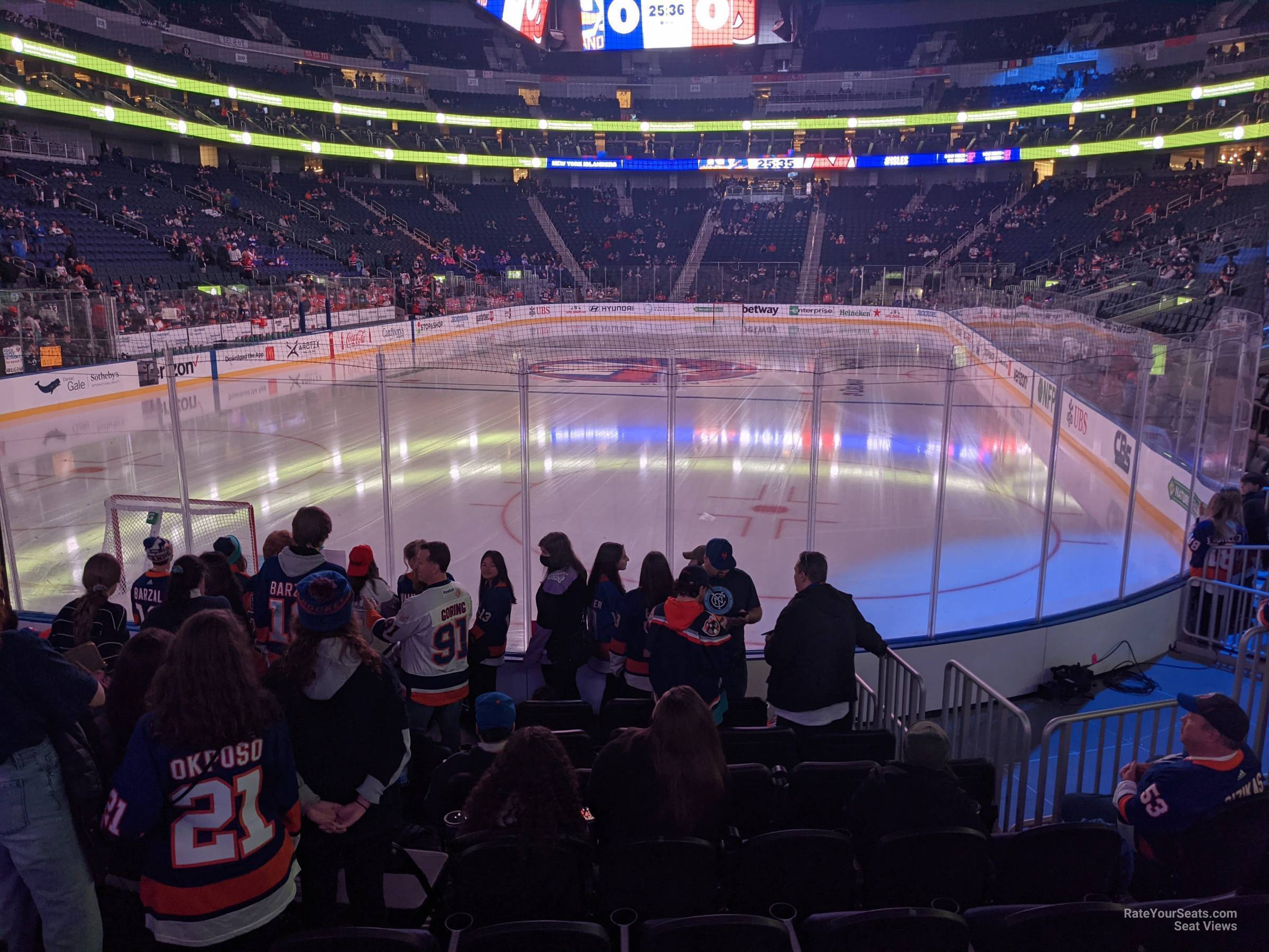 section 119, row 10 seat view  for hockey - ubs arena