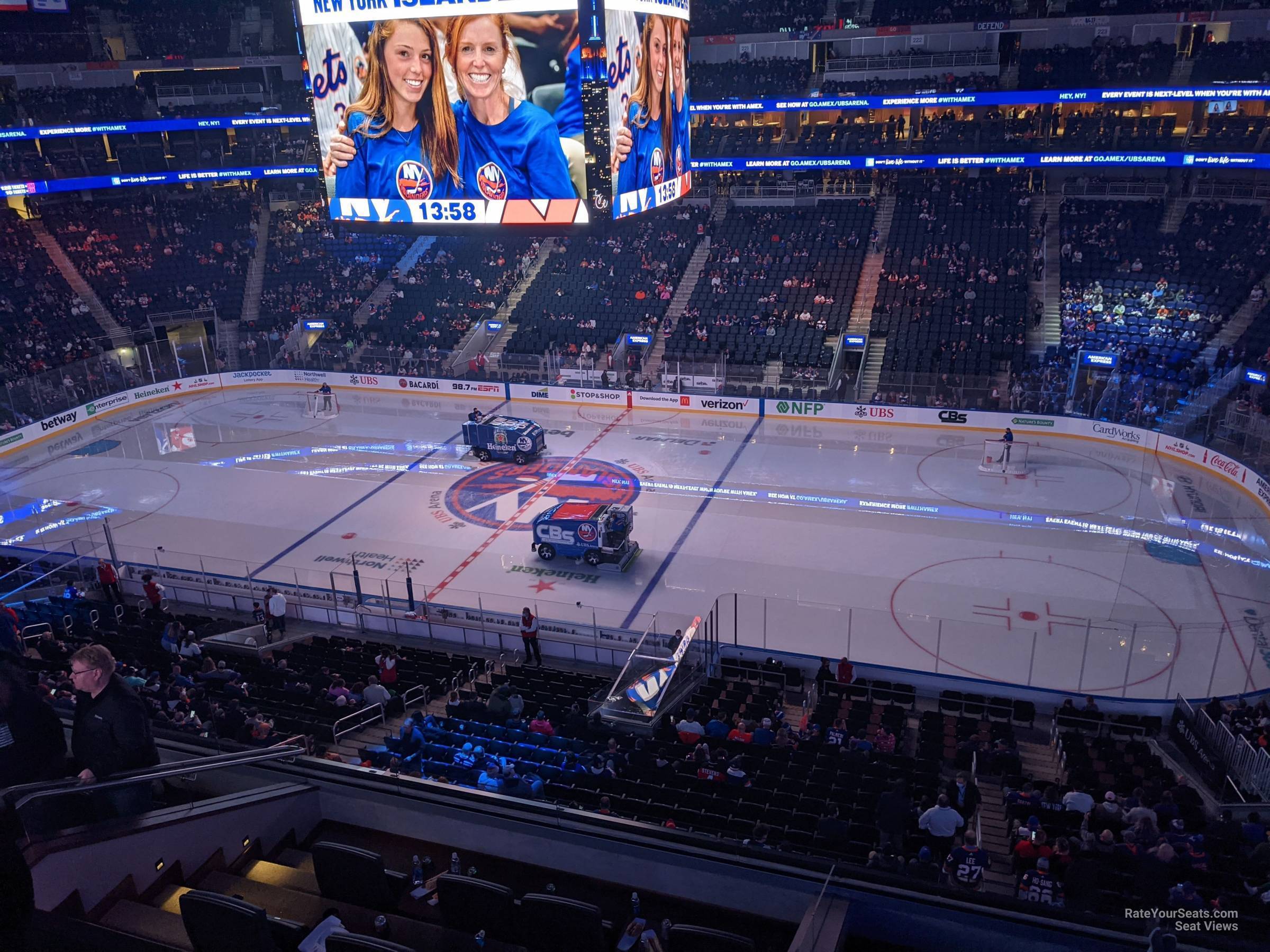 section 205, row 2 seat view  for hockey - ubs arena