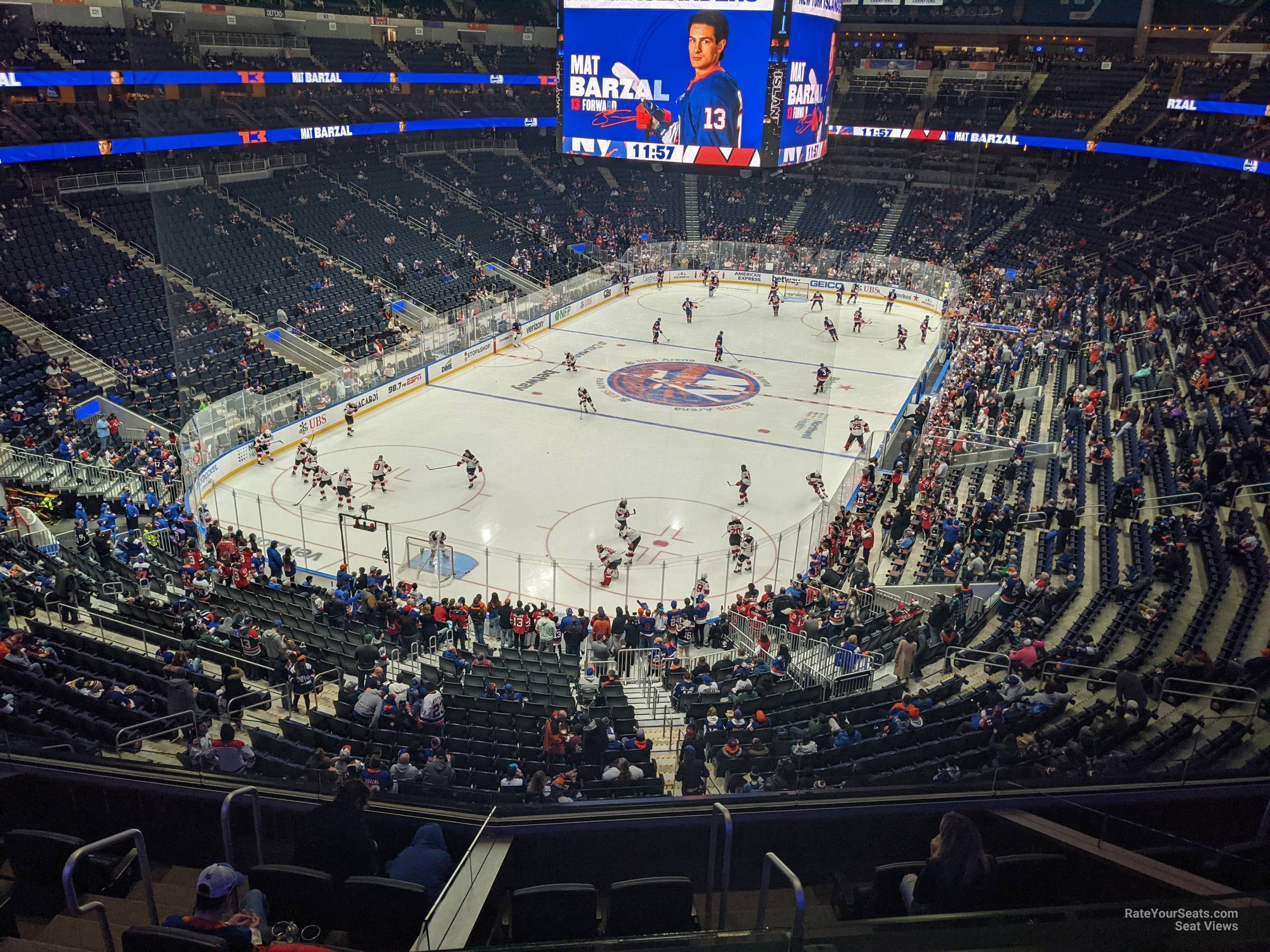 section 212, row 2 seat view  for hockey - ubs arena