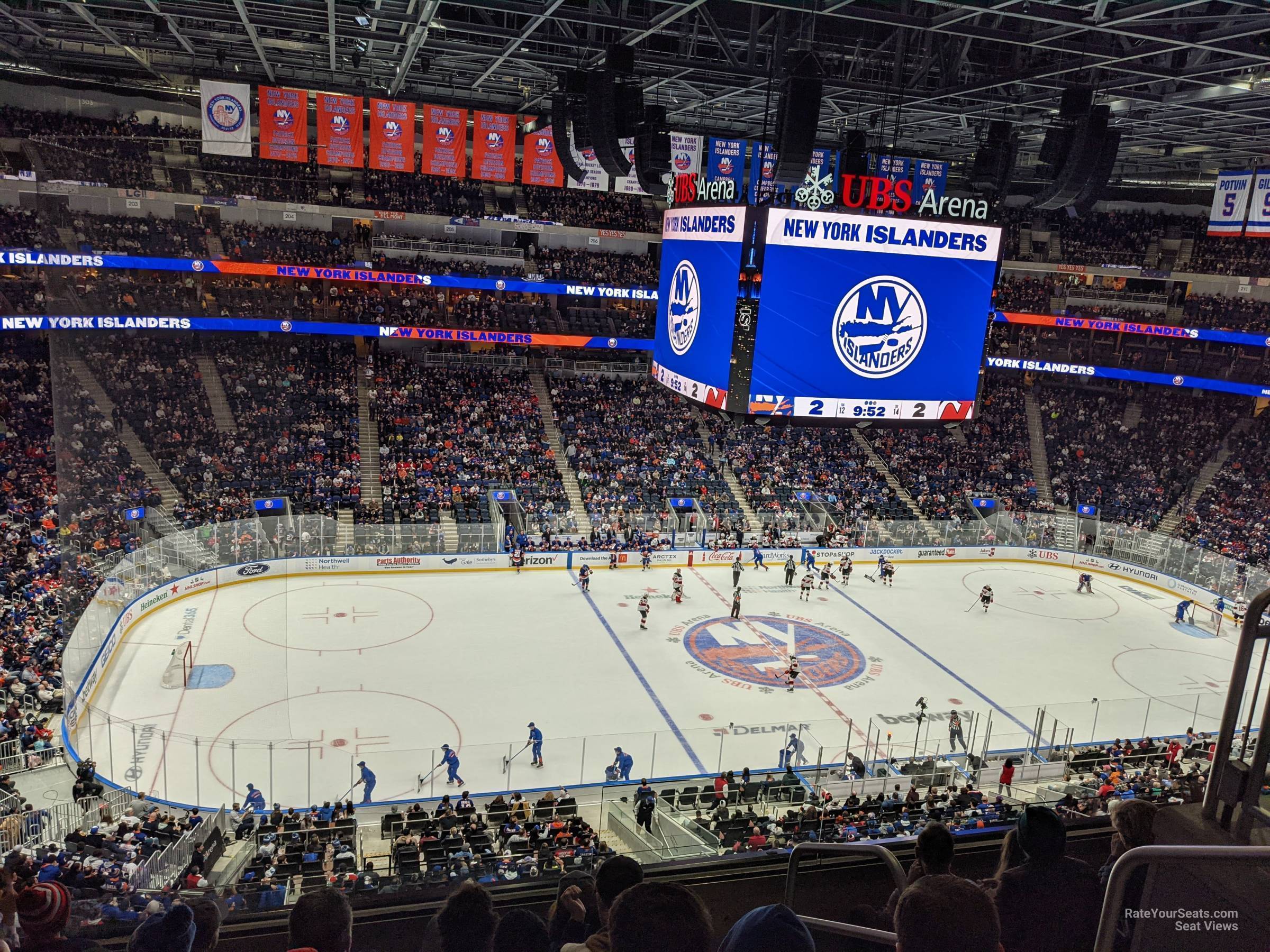 section 223, row 5 seat view  for hockey - ubs arena