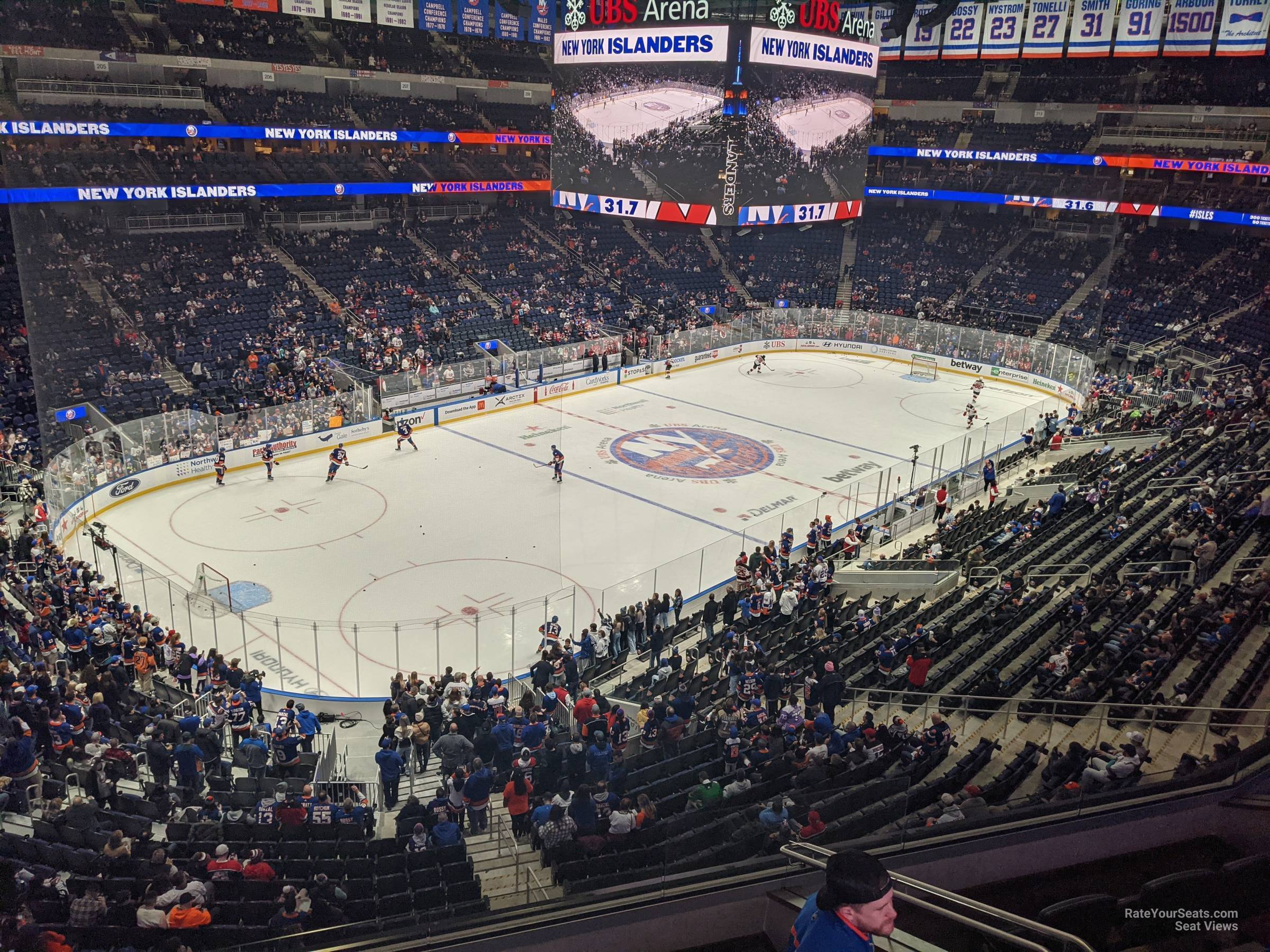 section 225, row 2 seat view  for hockey - ubs arena