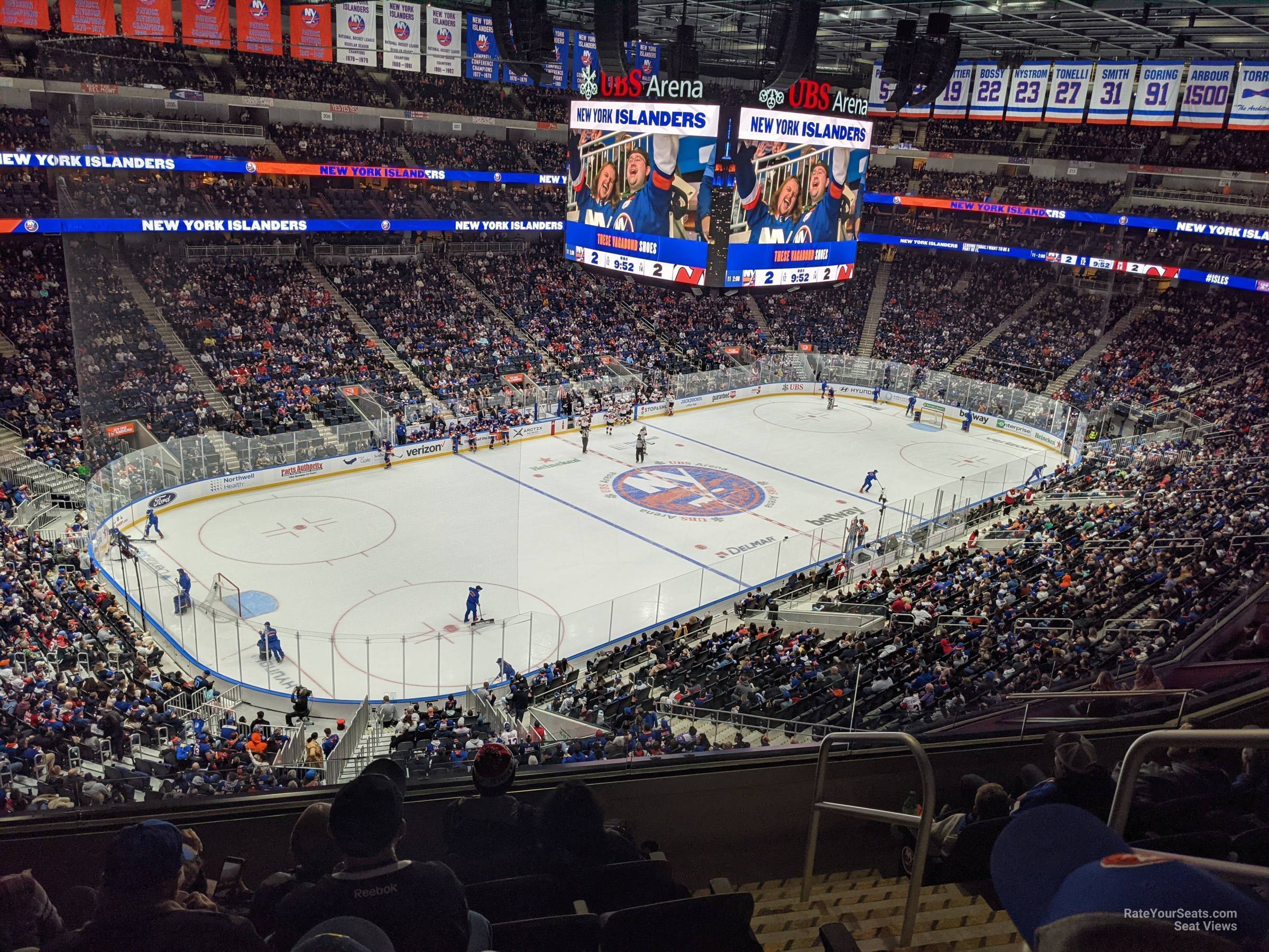 section 225, row 5 seat view  for hockey - ubs arena