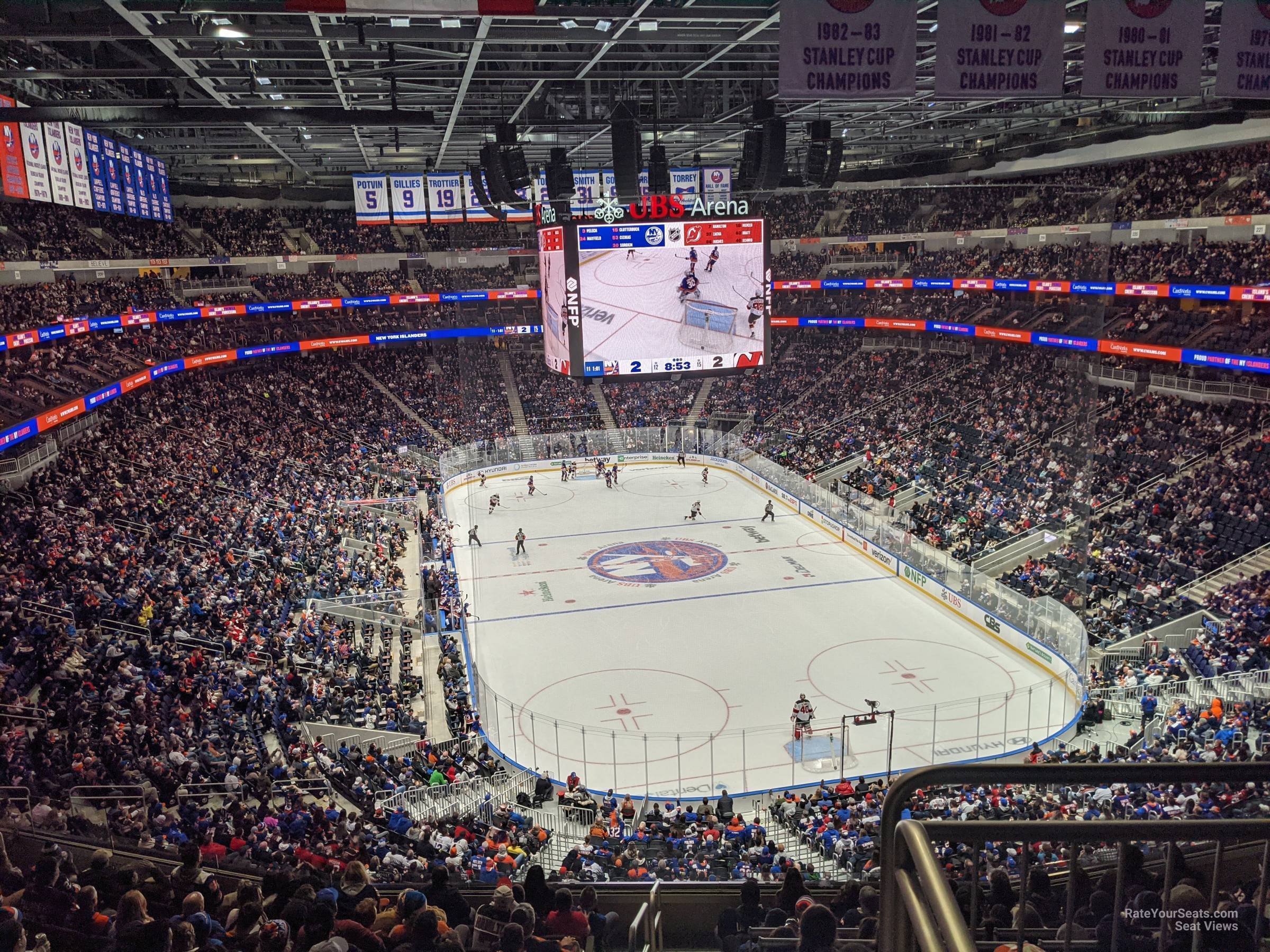 section 230, row 10w seat view  for hockey - ubs arena