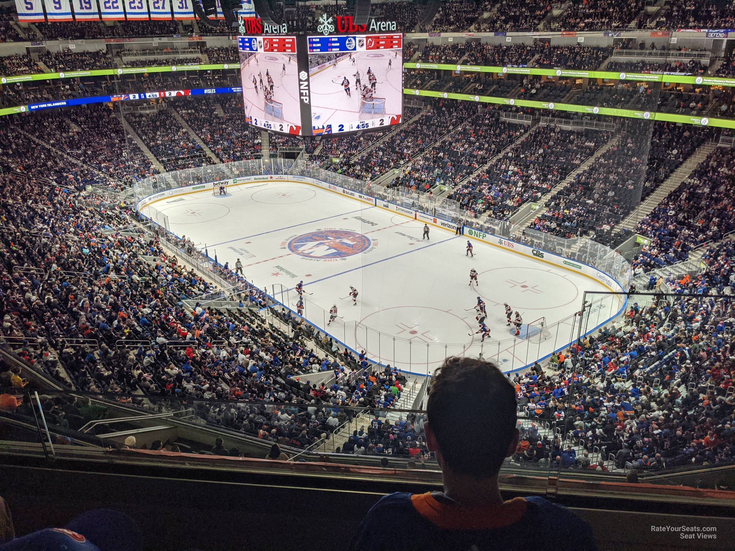 section 302, row 2 seat view  for hockey - ubs arena