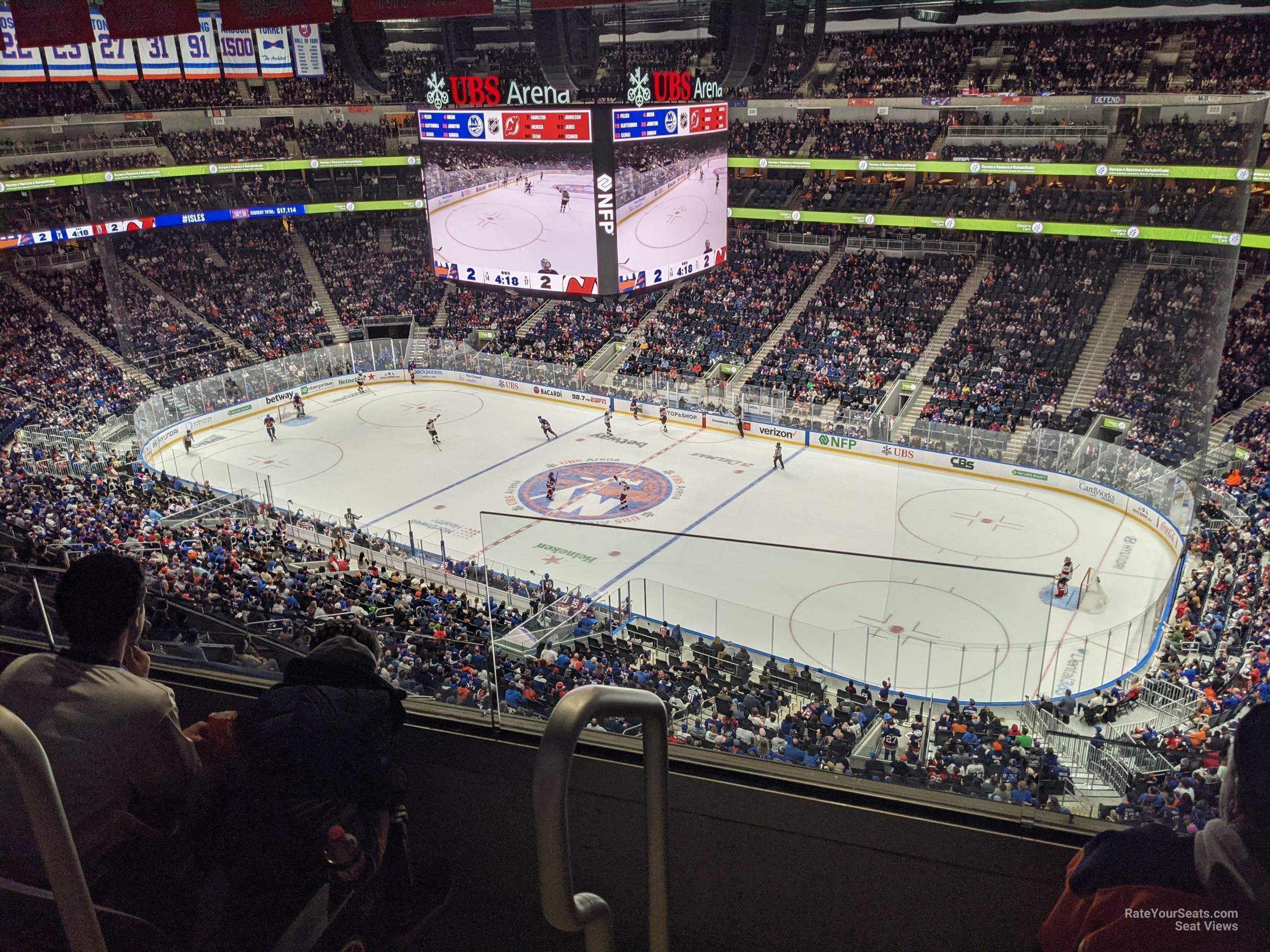 section 303, row 2 seat view  for hockey - ubs arena