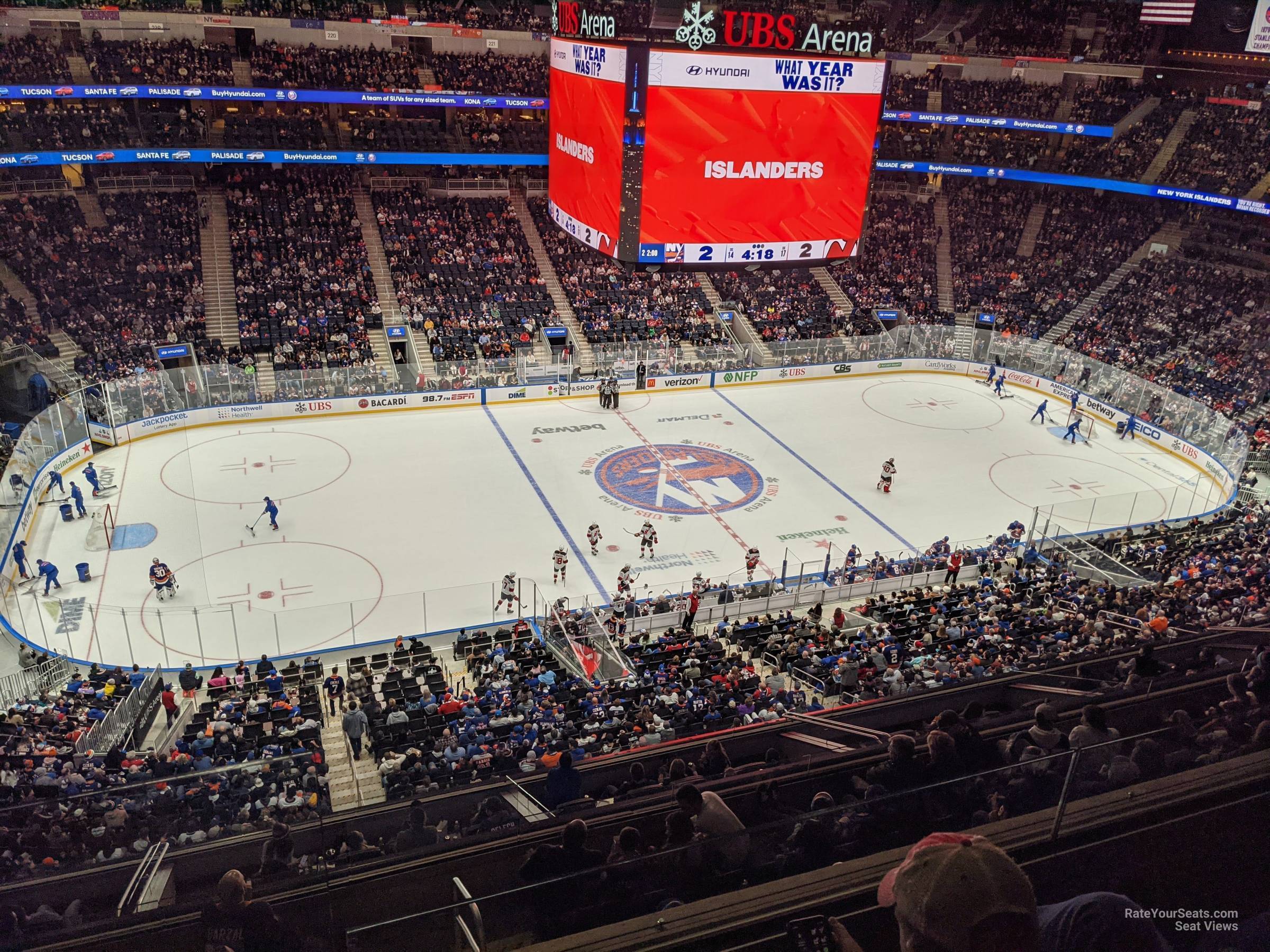 section 307, row 2 seat view  for hockey - ubs arena