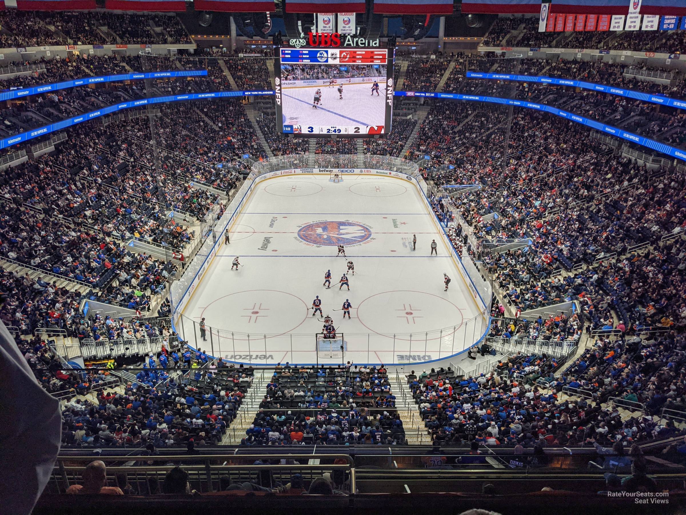 section 313, row 2 seat view  for hockey - ubs arena