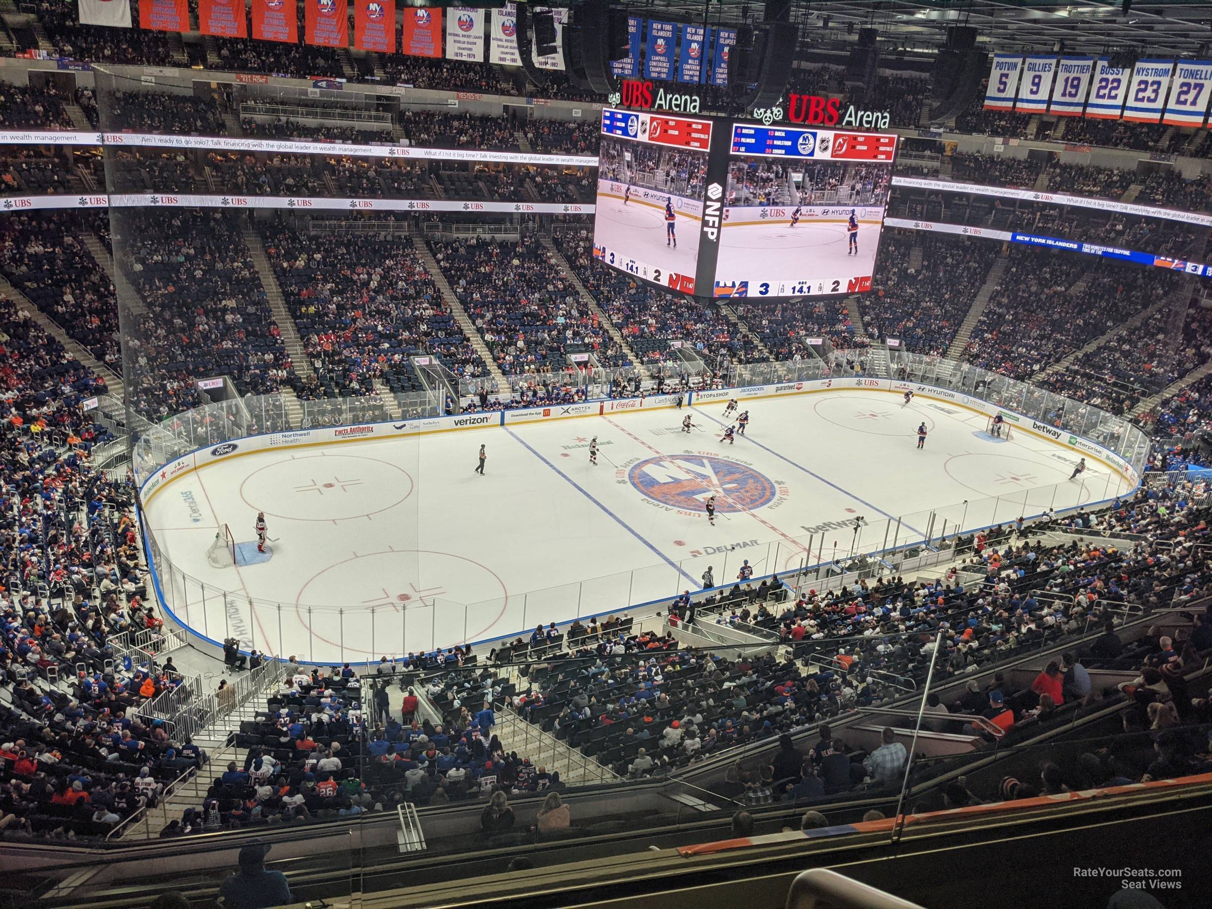 section 324, row 2 seat view  for hockey - ubs arena