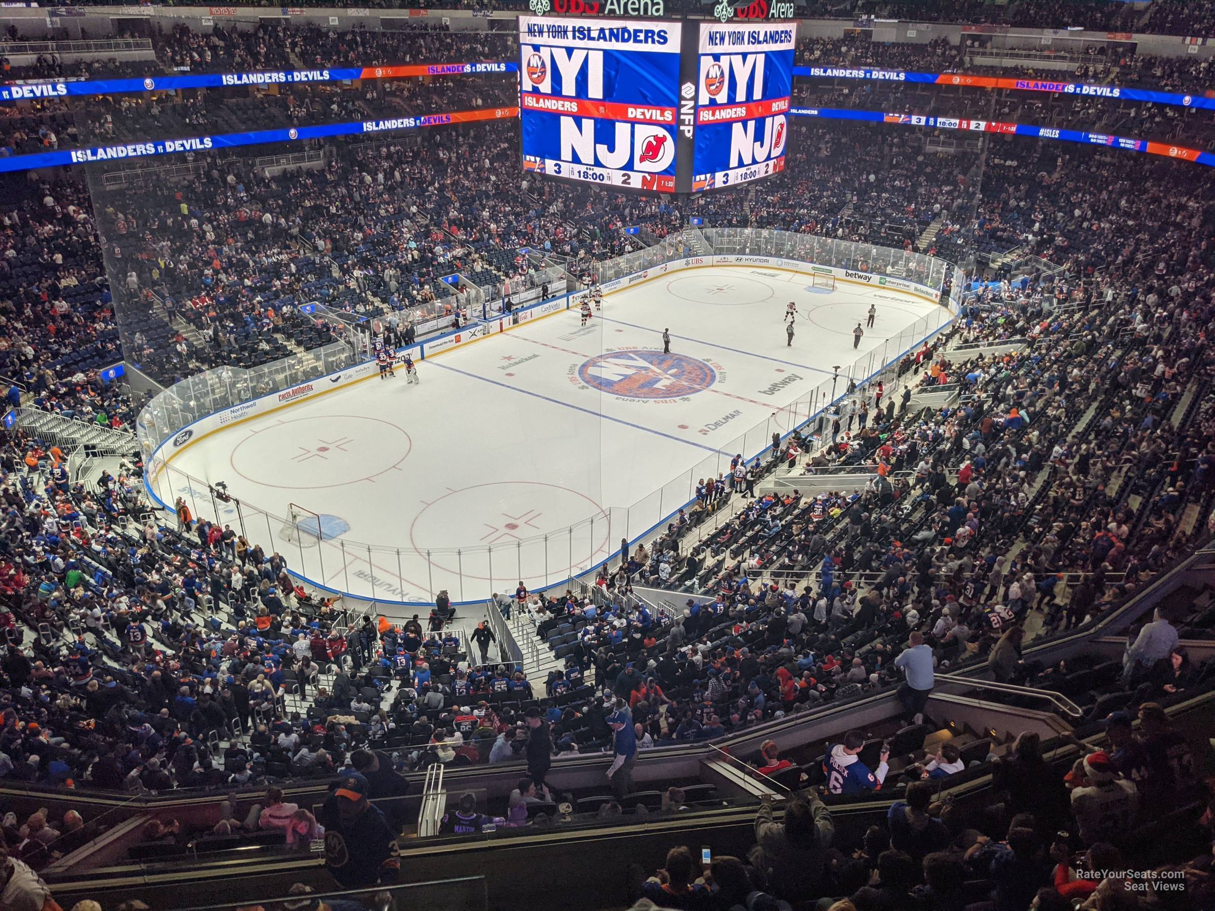 section 325, row 2 seat view  for hockey - ubs arena