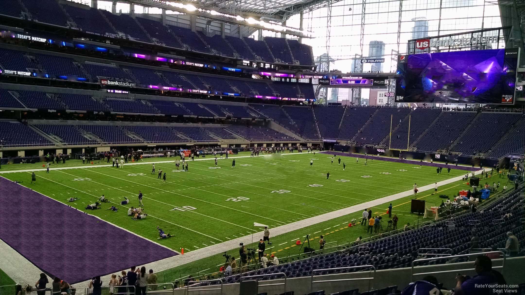 U.S. Bank Stadium Section 114 Minnesota Vikings