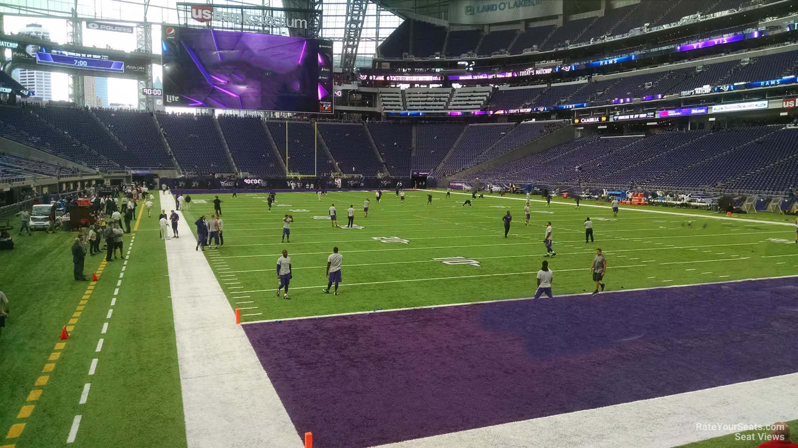 Section 122 at U.S. Bank Stadium