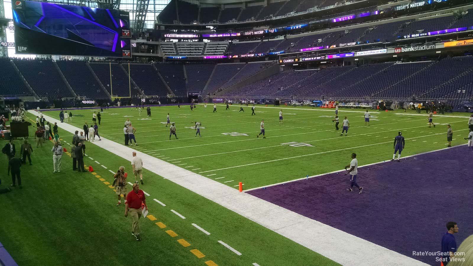 Section 124 at U.S. Bank Stadium