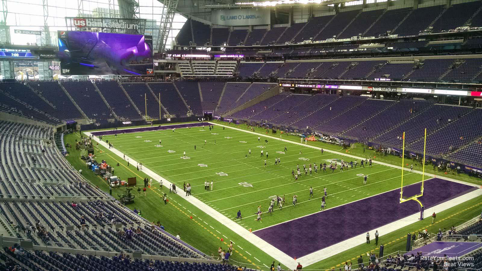 section 226, row 3 seat view  for football - u.s. bank stadium